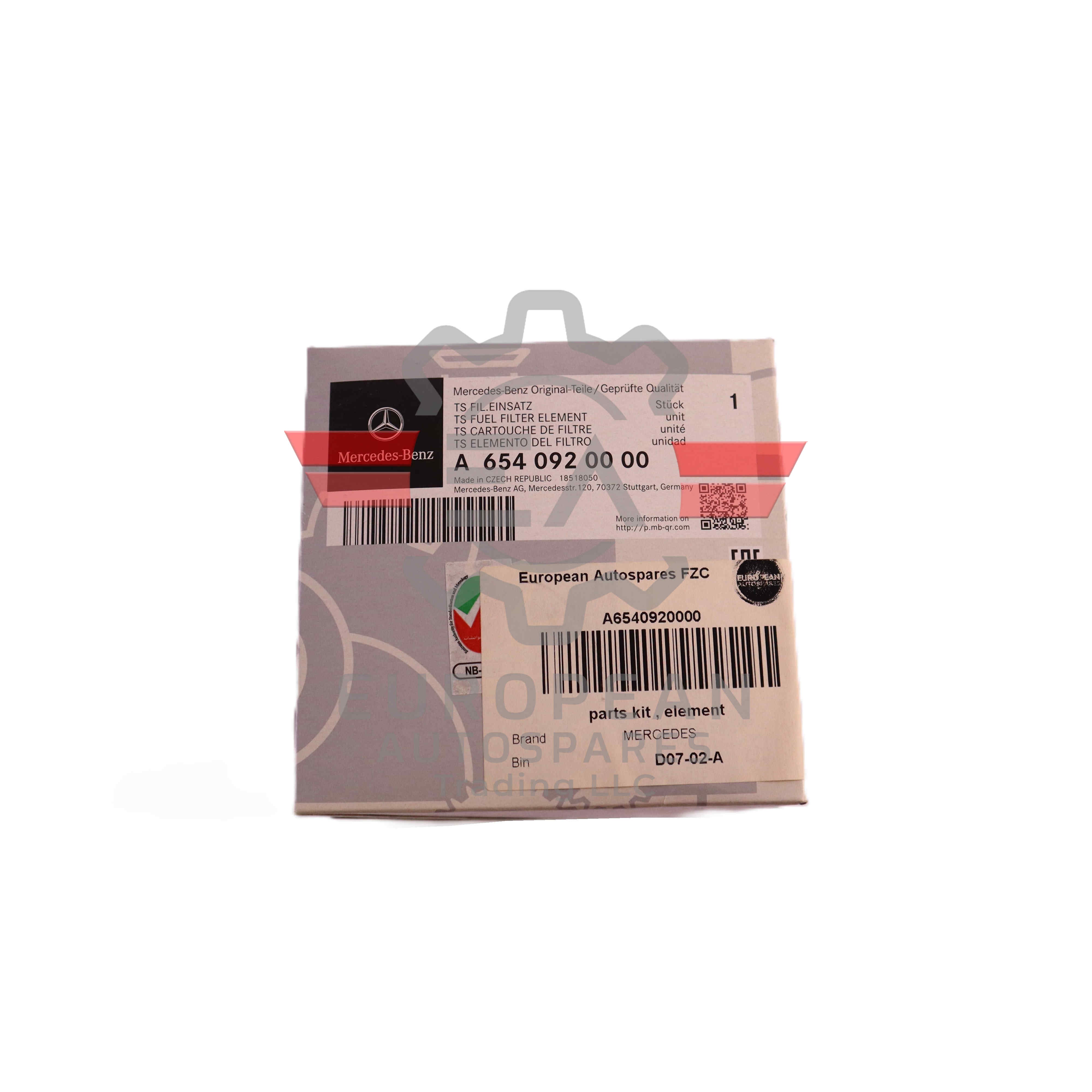 Mercedes-Benz Engine Filter Element Parts Kit A6540920000 | Genuine OEM European Autospares Trading LLC
