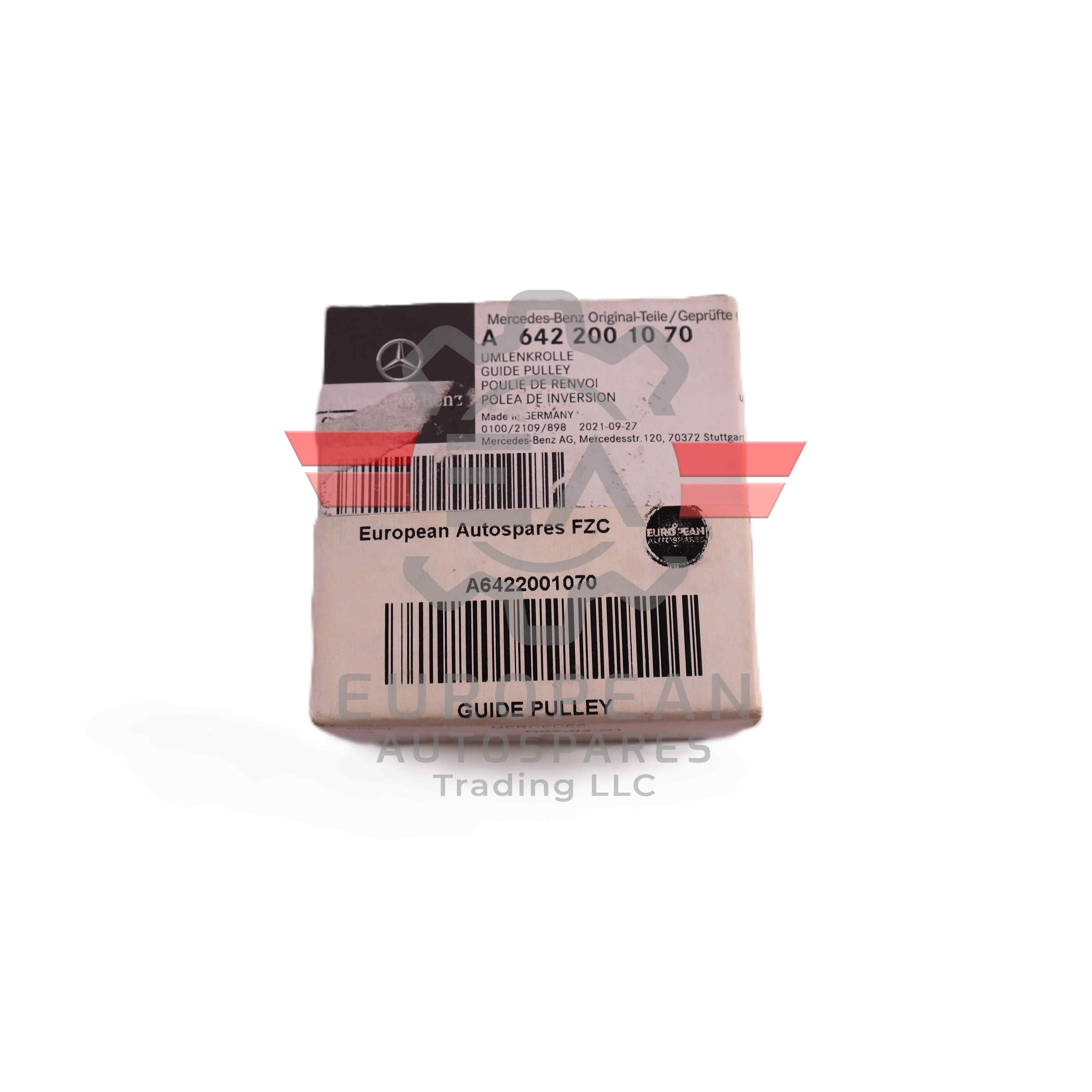 Mercedes-Benz Engine Guide Pulley Tensioner A6422001070 | Genuine OEM European Autospares Trading LLC