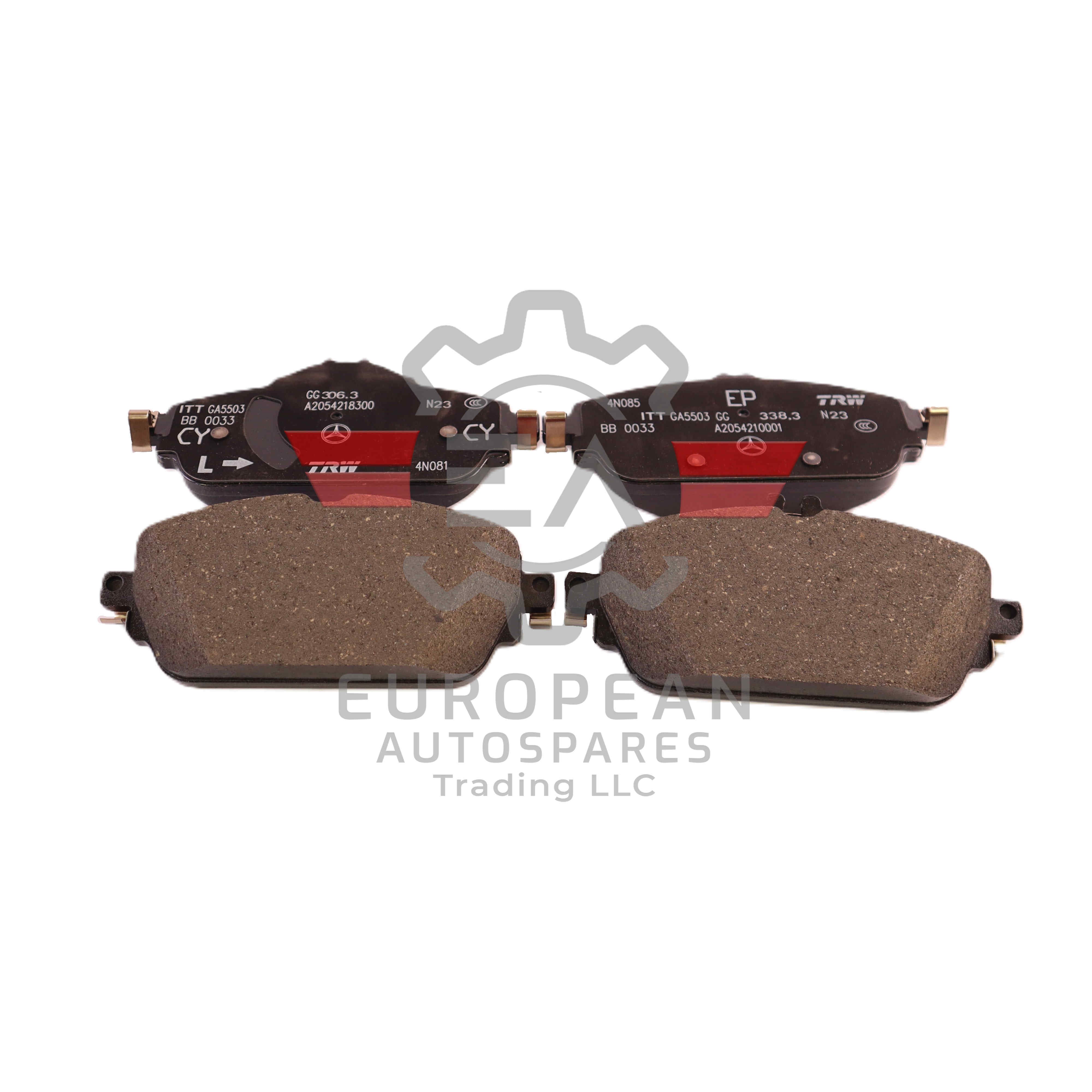 Mercedes-Benz Front Brake Pads Set A0004208903 | Genuine OEM European Autospares Trading LLC