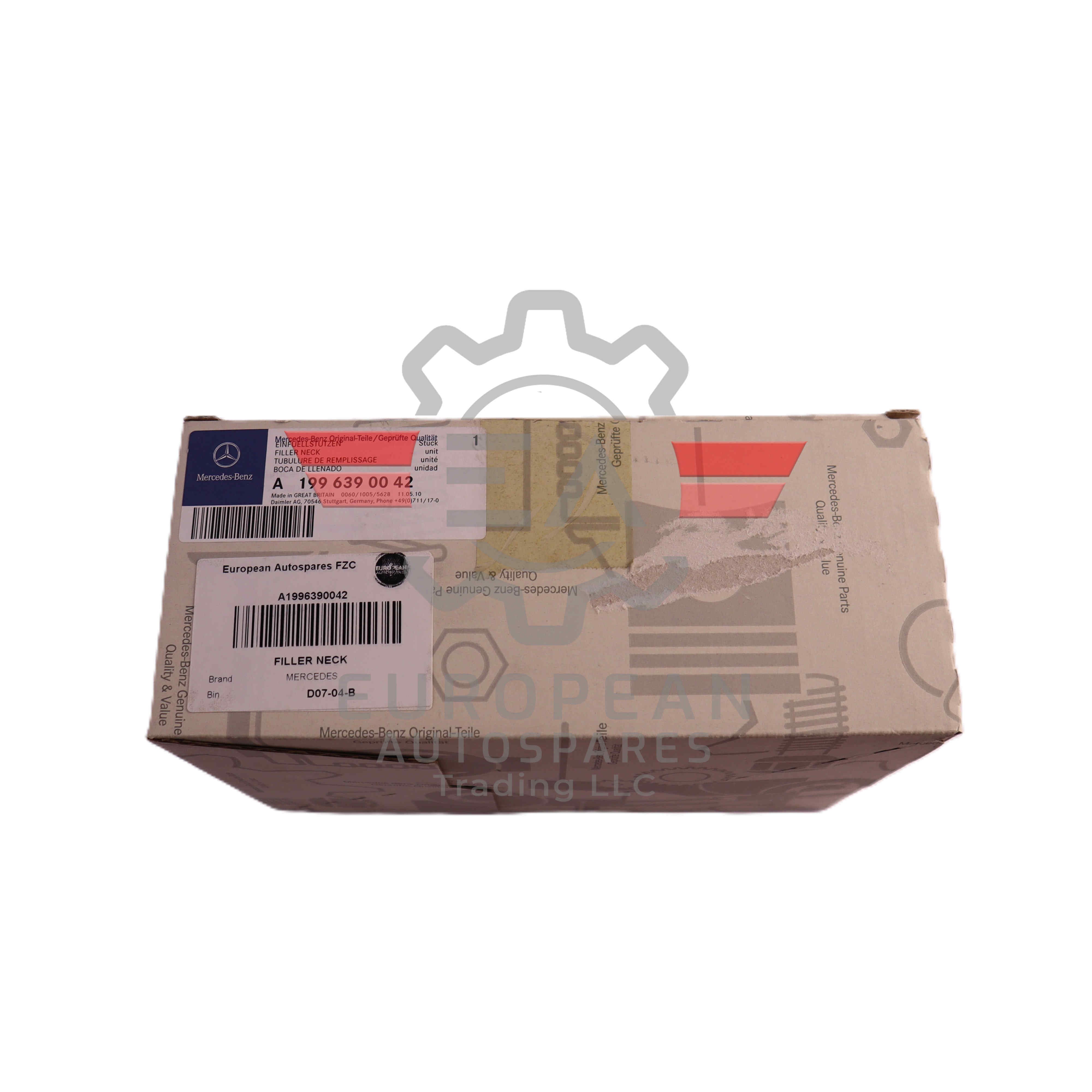 Mercedes-Benz Fuel Filler Neck Pipe Assembly A1996390042 | Genuine OEM European Autospares Trading LLC