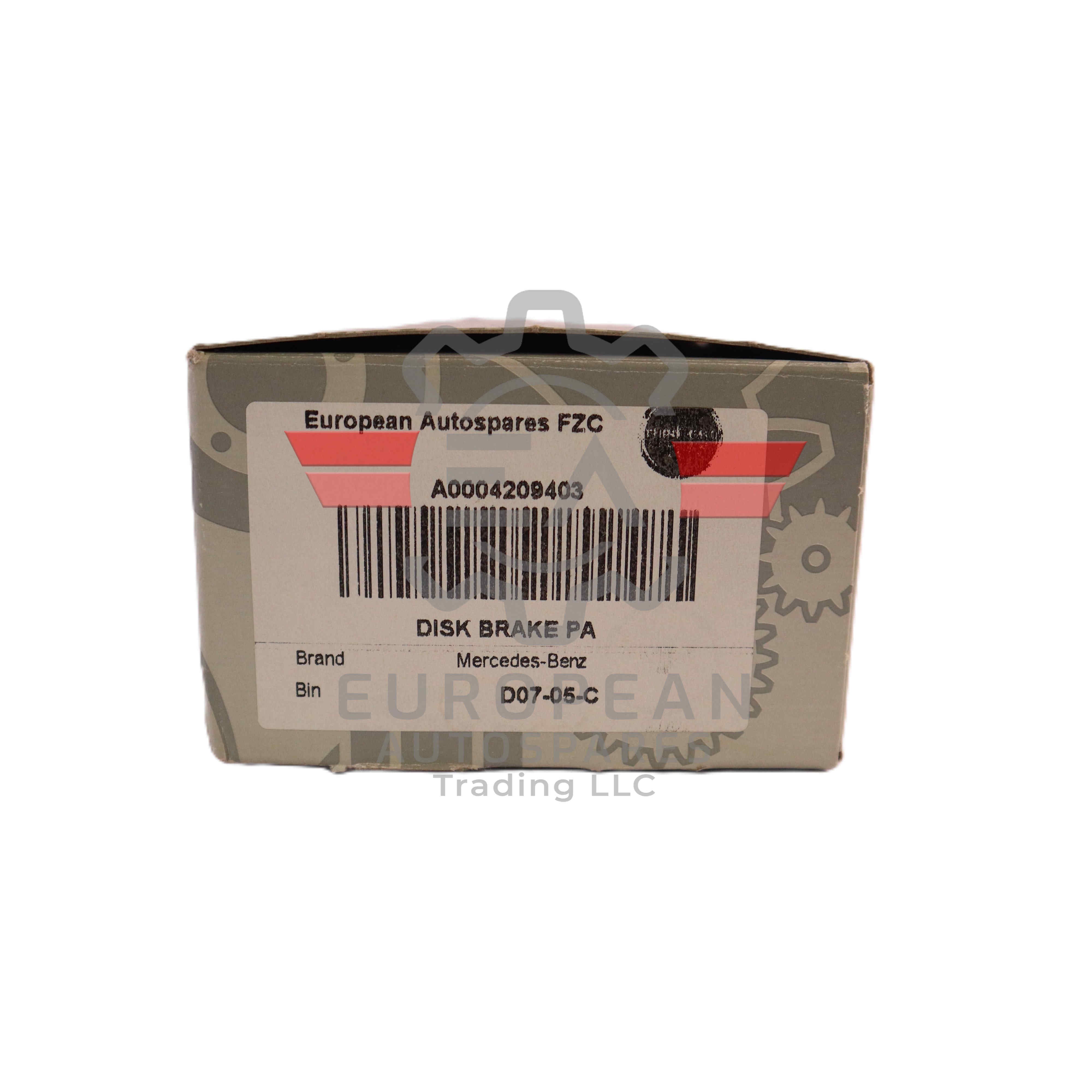 Mercedes-Benz Rear Brake Pads Set A0004209403 | Genuine OEM European Autospares Trading LLC
