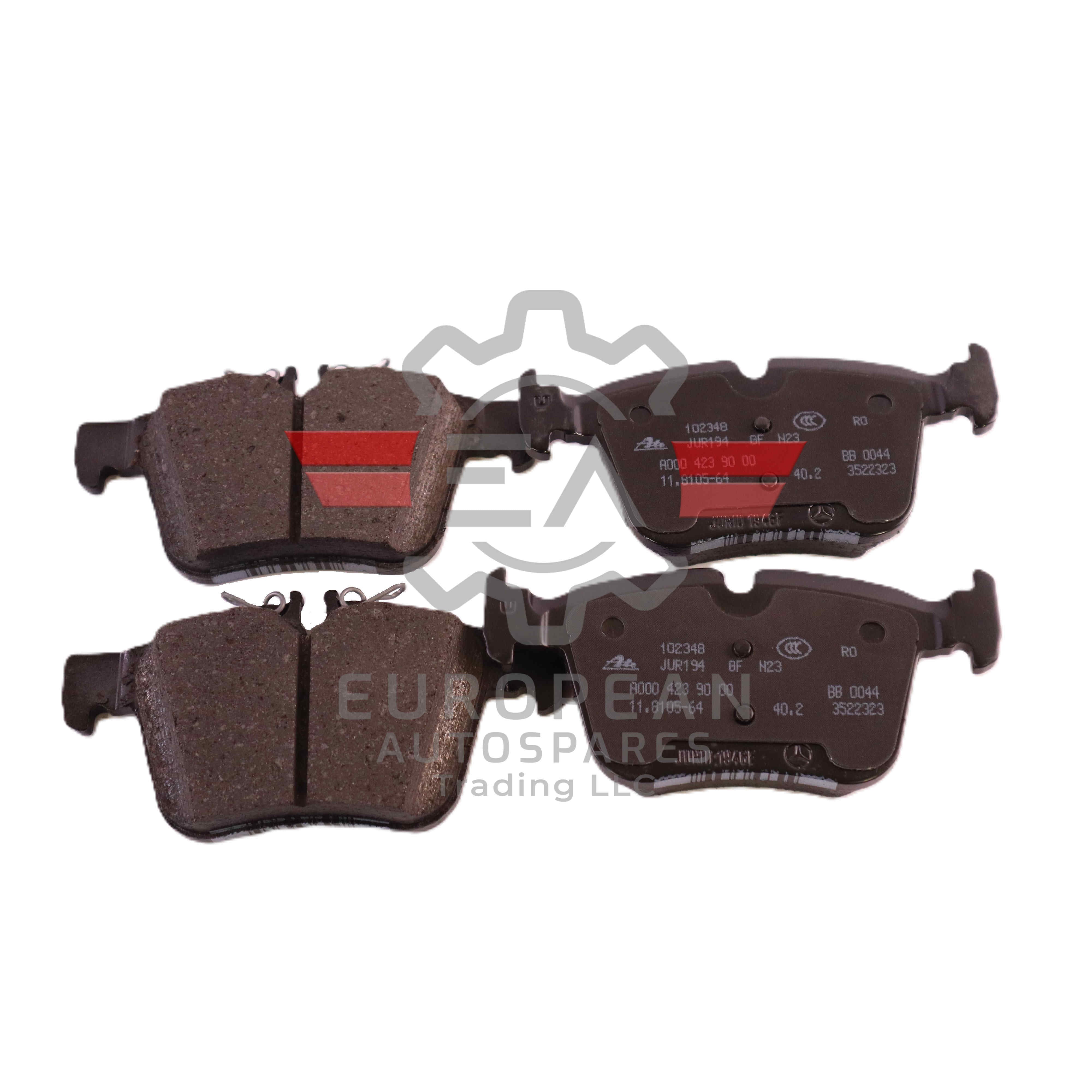 Mercedes-Benz Rear Brake Pads Set A0004209403 | Genuine OEM European Autospares Trading LLC