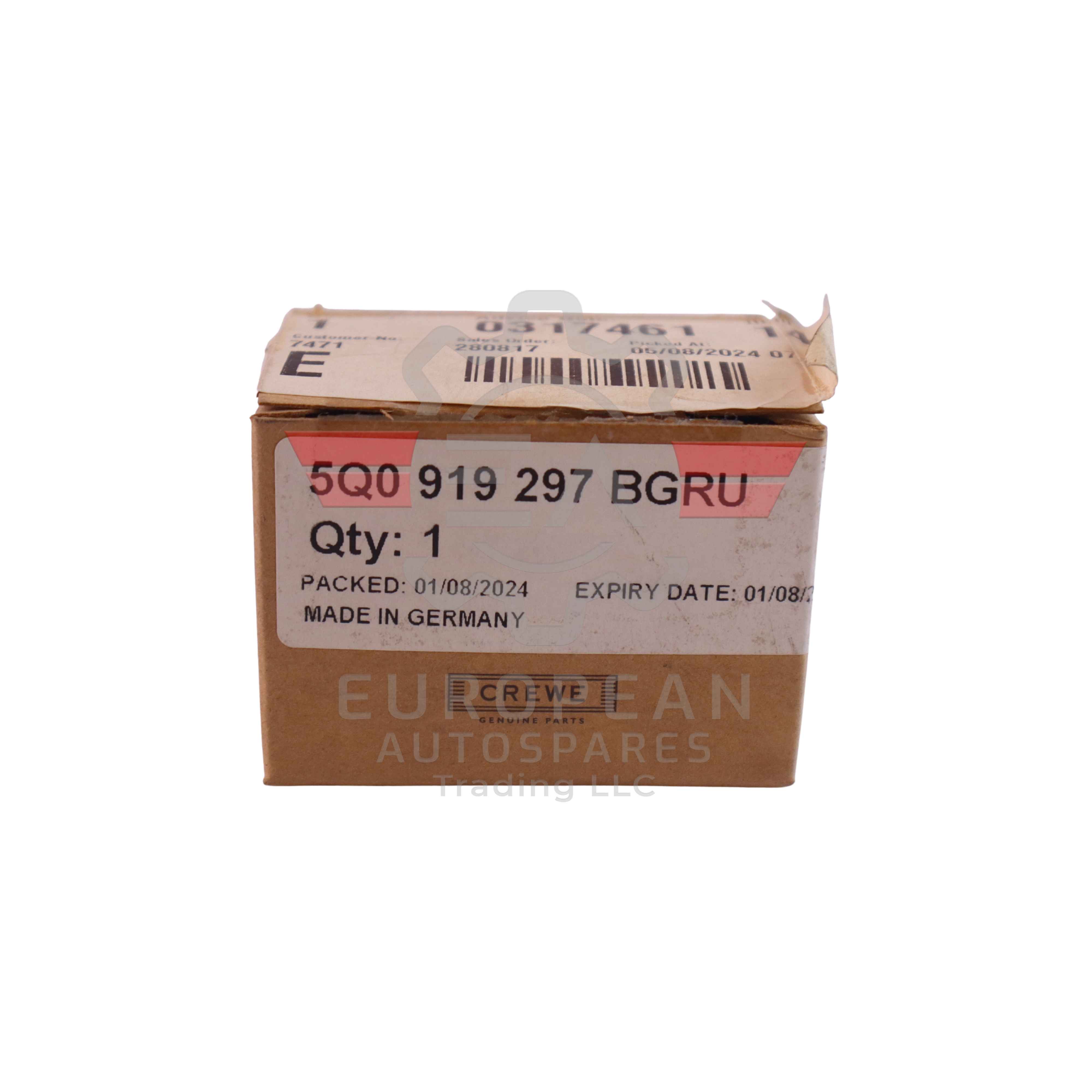 Genuine Bentley Parking Sensor RH Corner 5Q0919297BGRU European Autospares Trading LLC