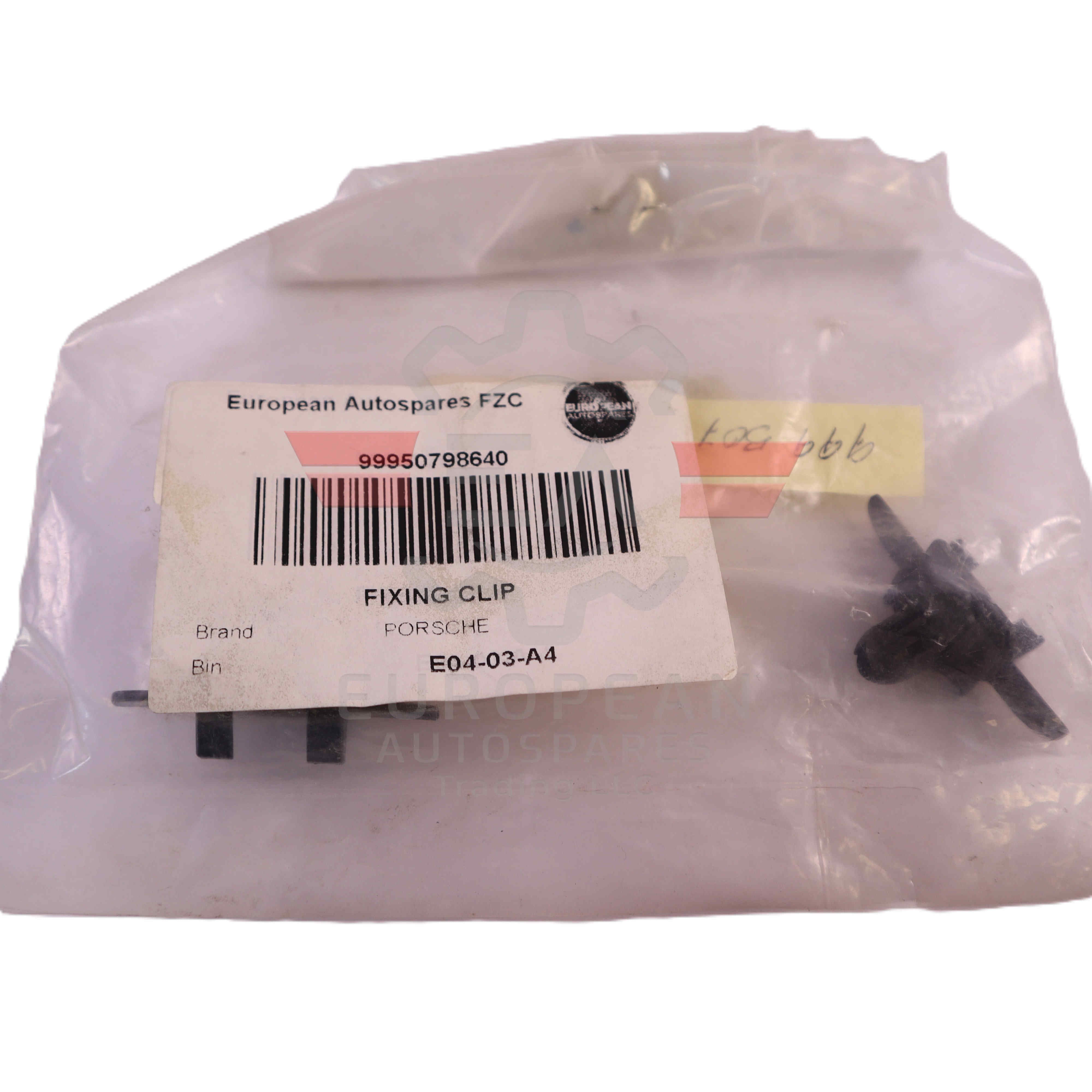 Porsche Body Panel Fixing Clip Fastener 99950798640 | Genuine OEM European Autospares Trading LLC