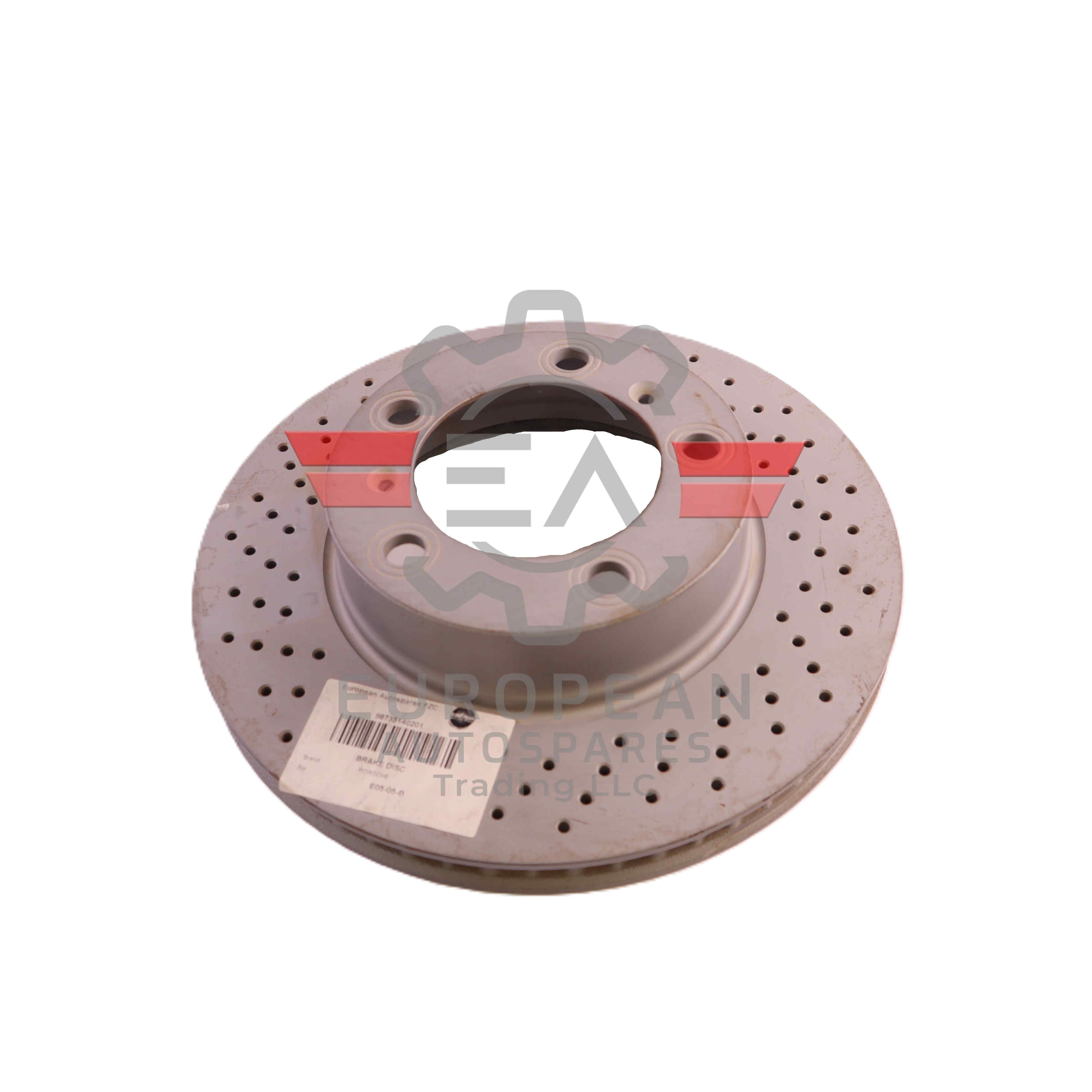 Porsche Brake Disc Rotor Front Axle 98735140201 | Genuine OEM European Autospares Trading LLC