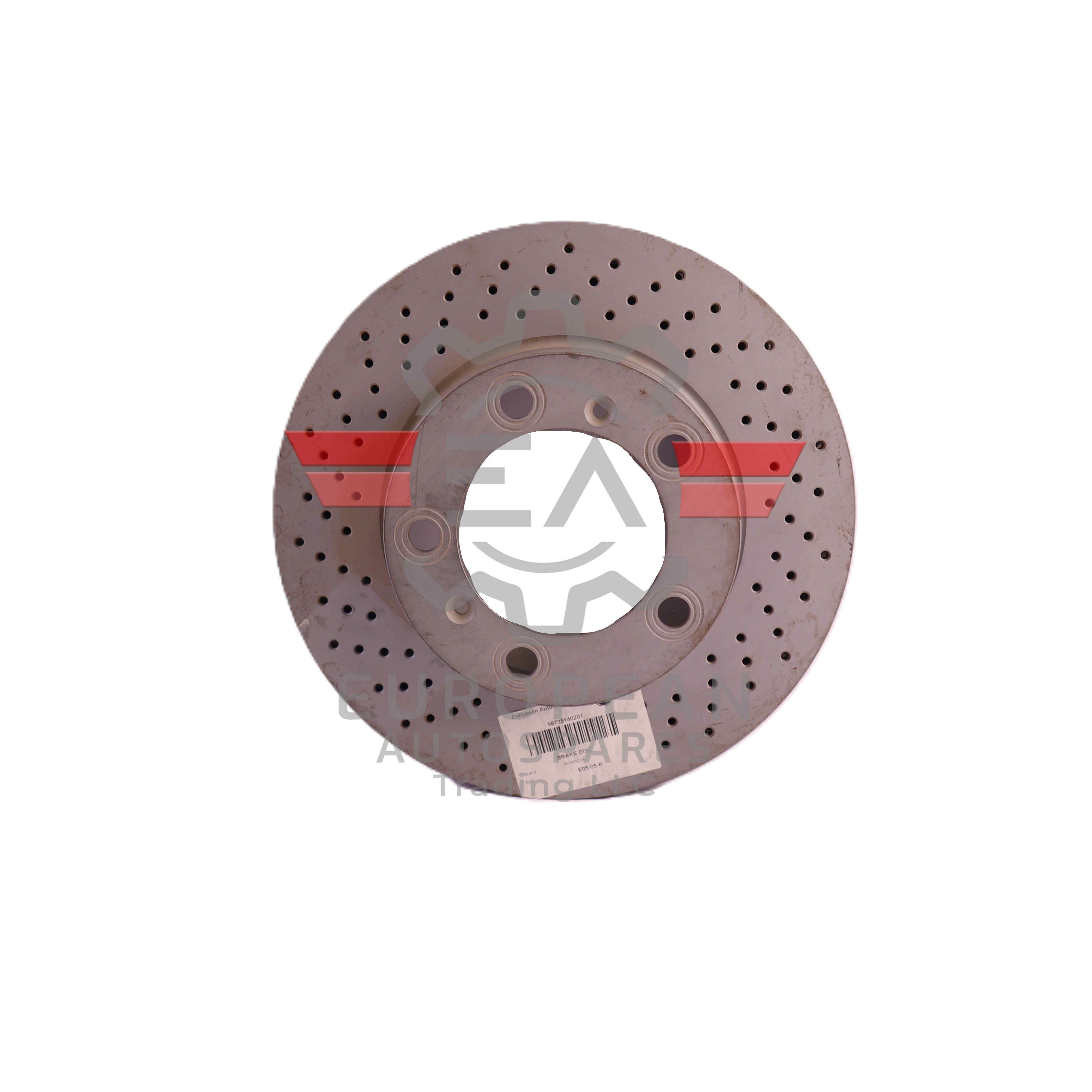 Porsche Brake Disc Rotor Front Axle 98735140201 | Genuine OEM European Autospares Trading LLC