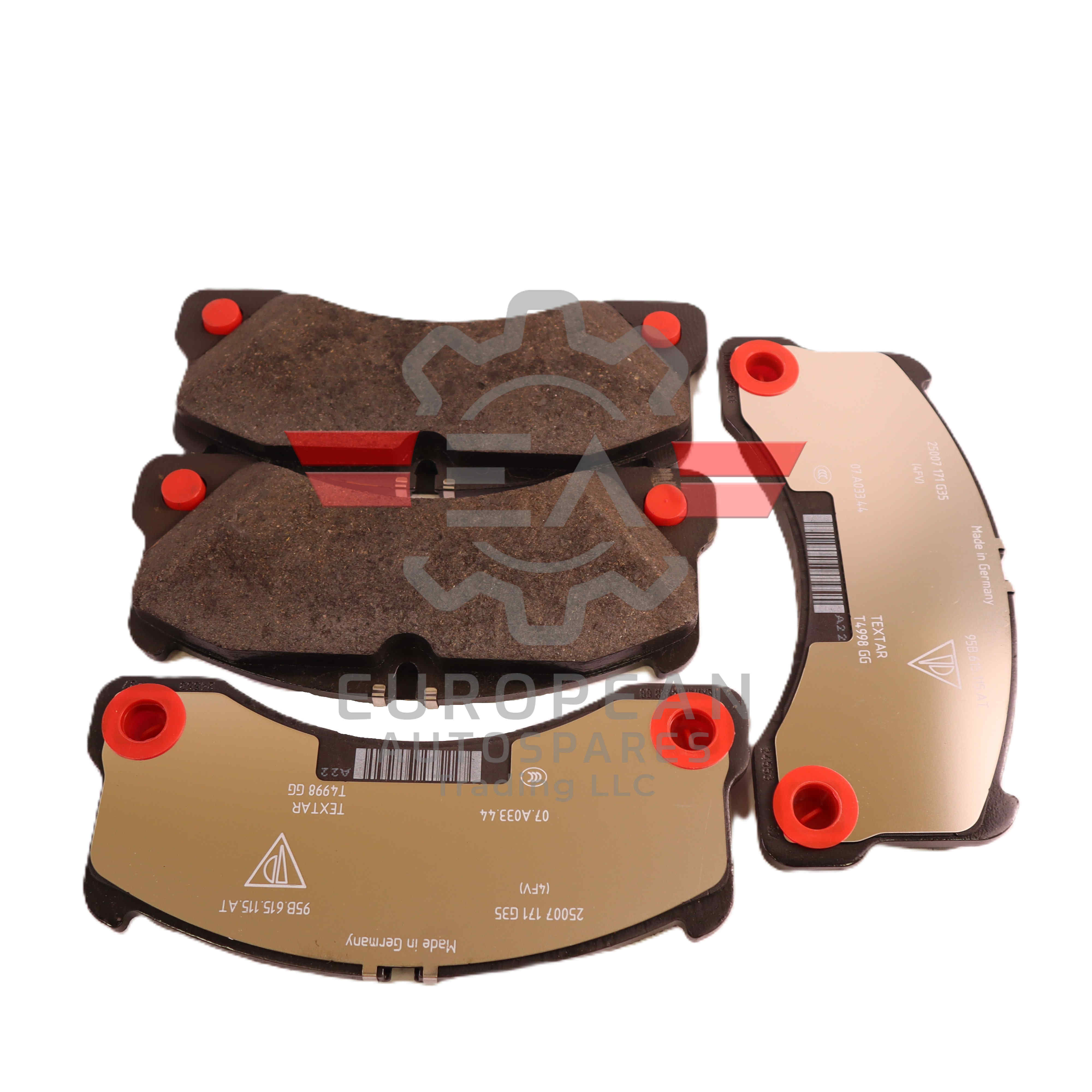 Porsche Brake Pad Repair Kit Set 95B698151BB | Genuine OEM European Autospares Trading LLC