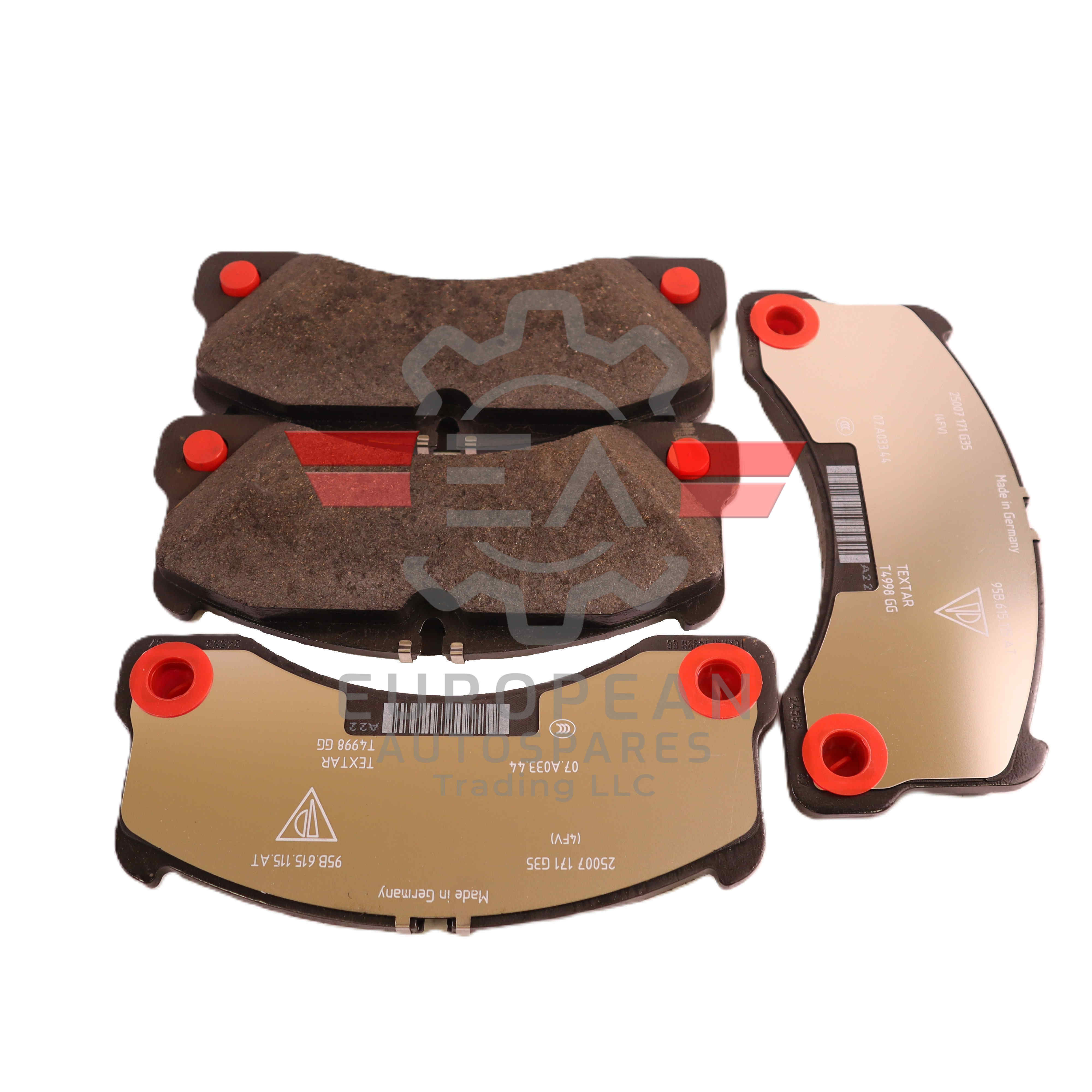 Porsche Brake Pad Repair Kit Set 95B698151BB | Genuine OEM European Autospares Trading LLC