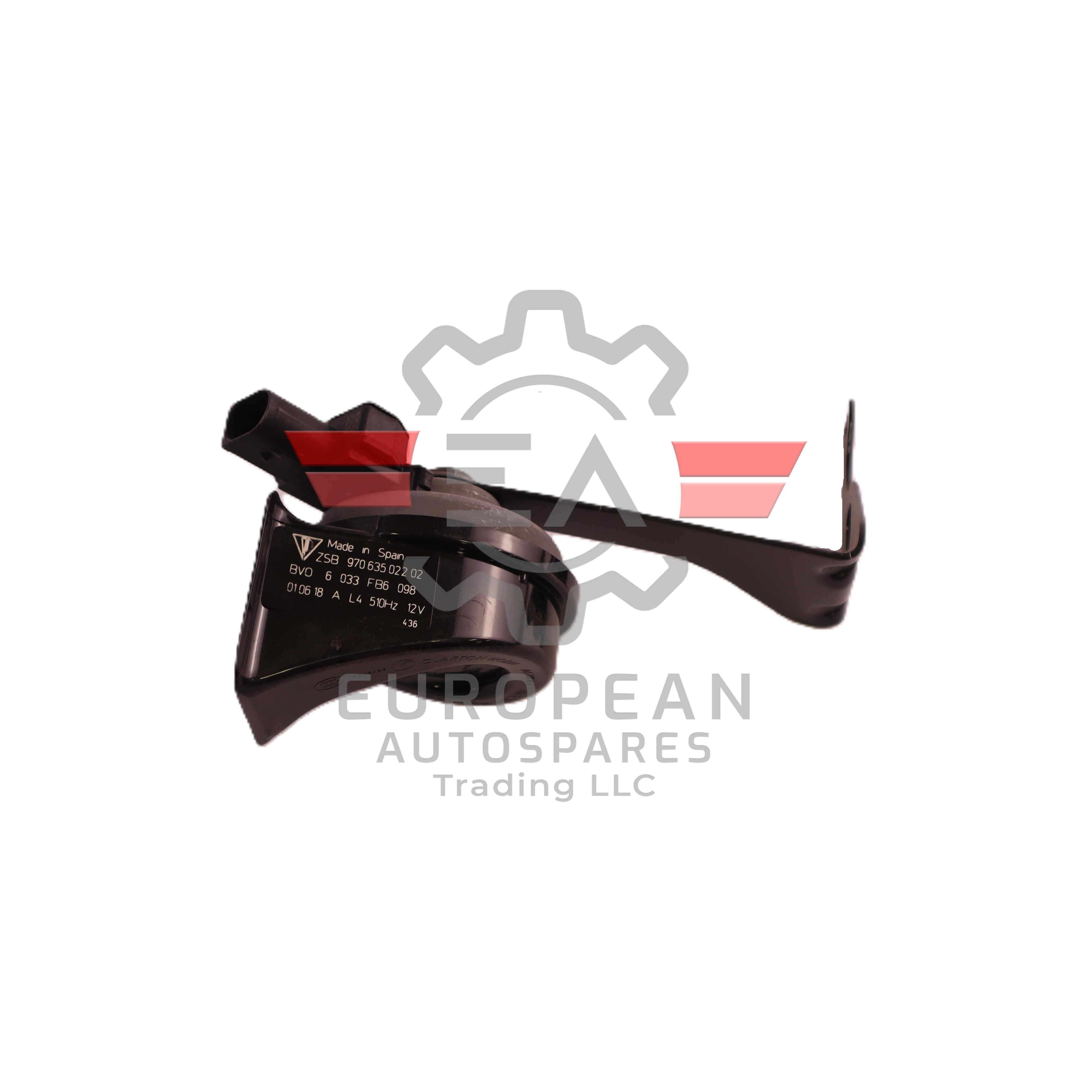Porsche Electrical Horn Fanfare Unit 97063502202 | Genuine OEM European Autospares Trading LLC