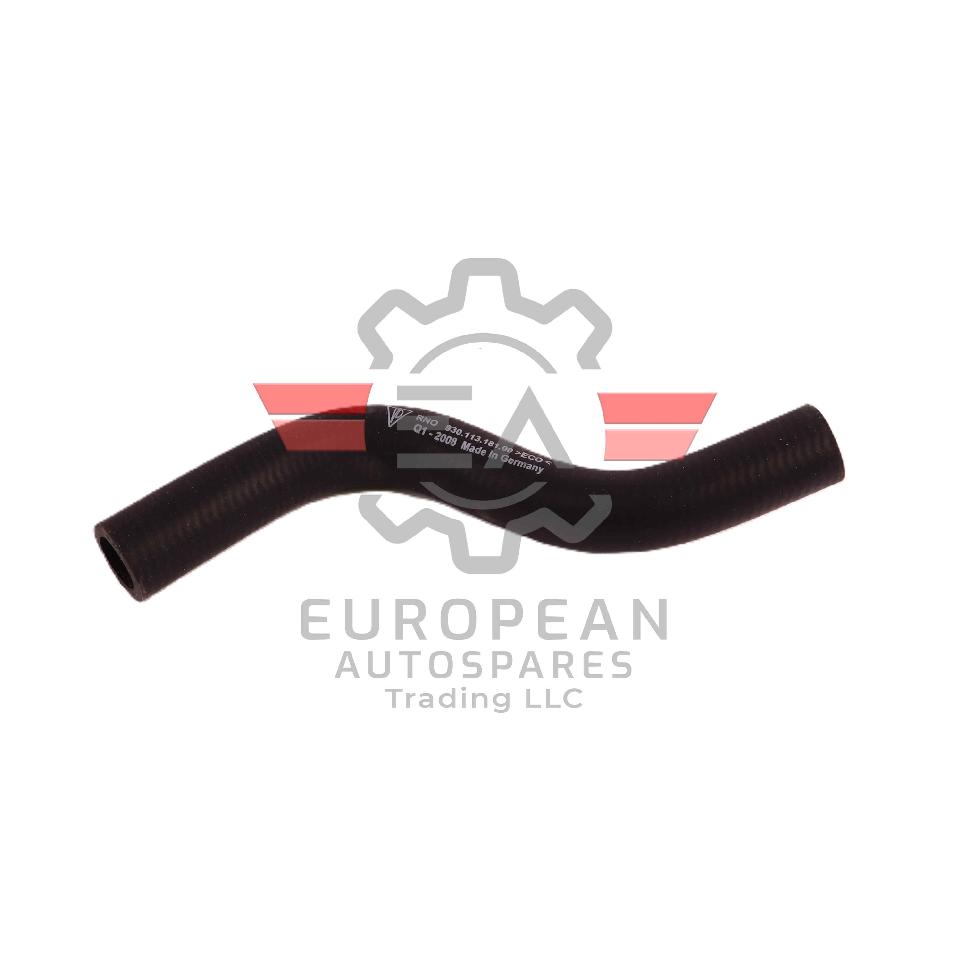 Porsche Engine Cooling Hose Pipe 93011318100 | Genuine OEM European Autospares Trading LLC