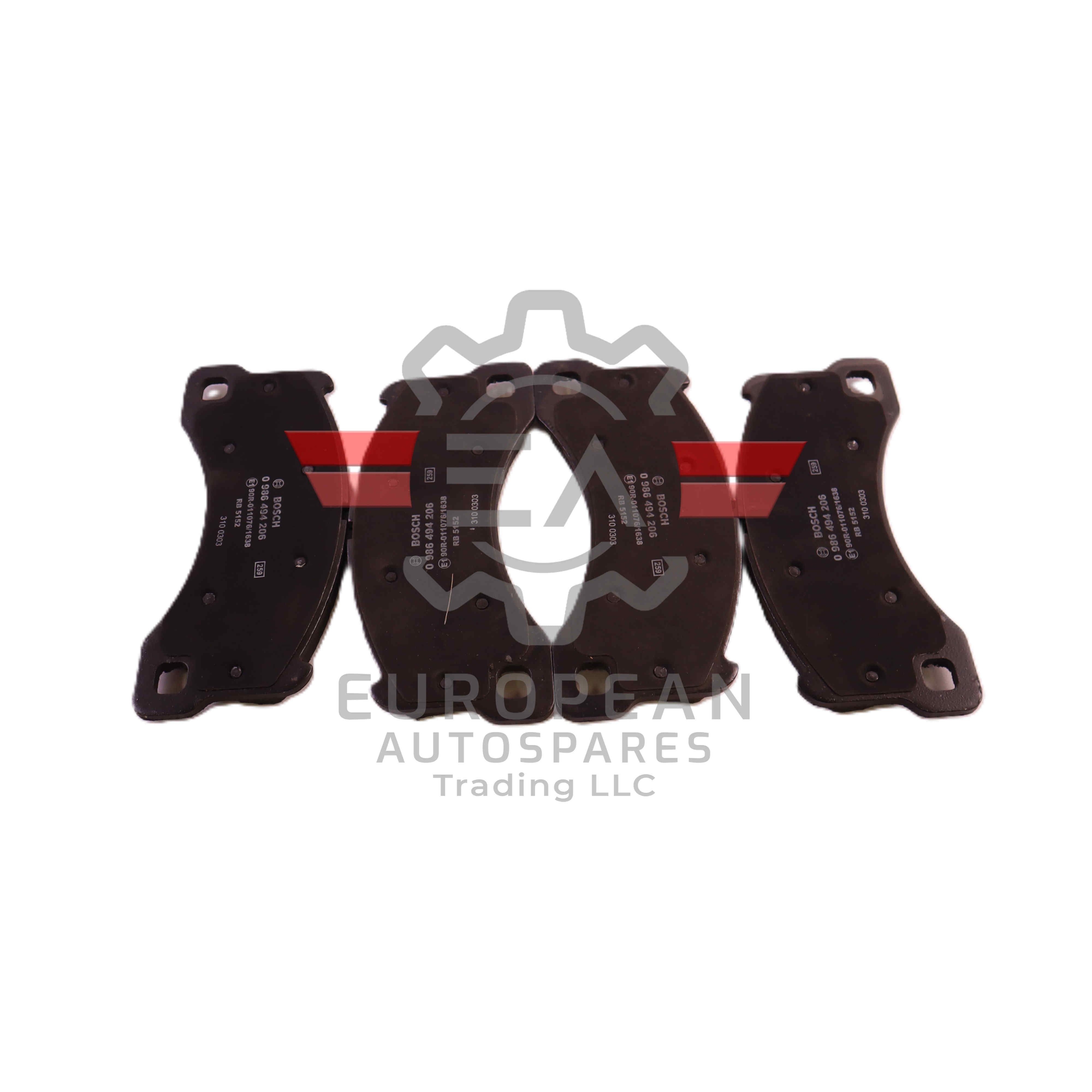 Porsche Front Axle Brake Pads Set 95535193963 | Genuine OEM European Autospares Trading LLC