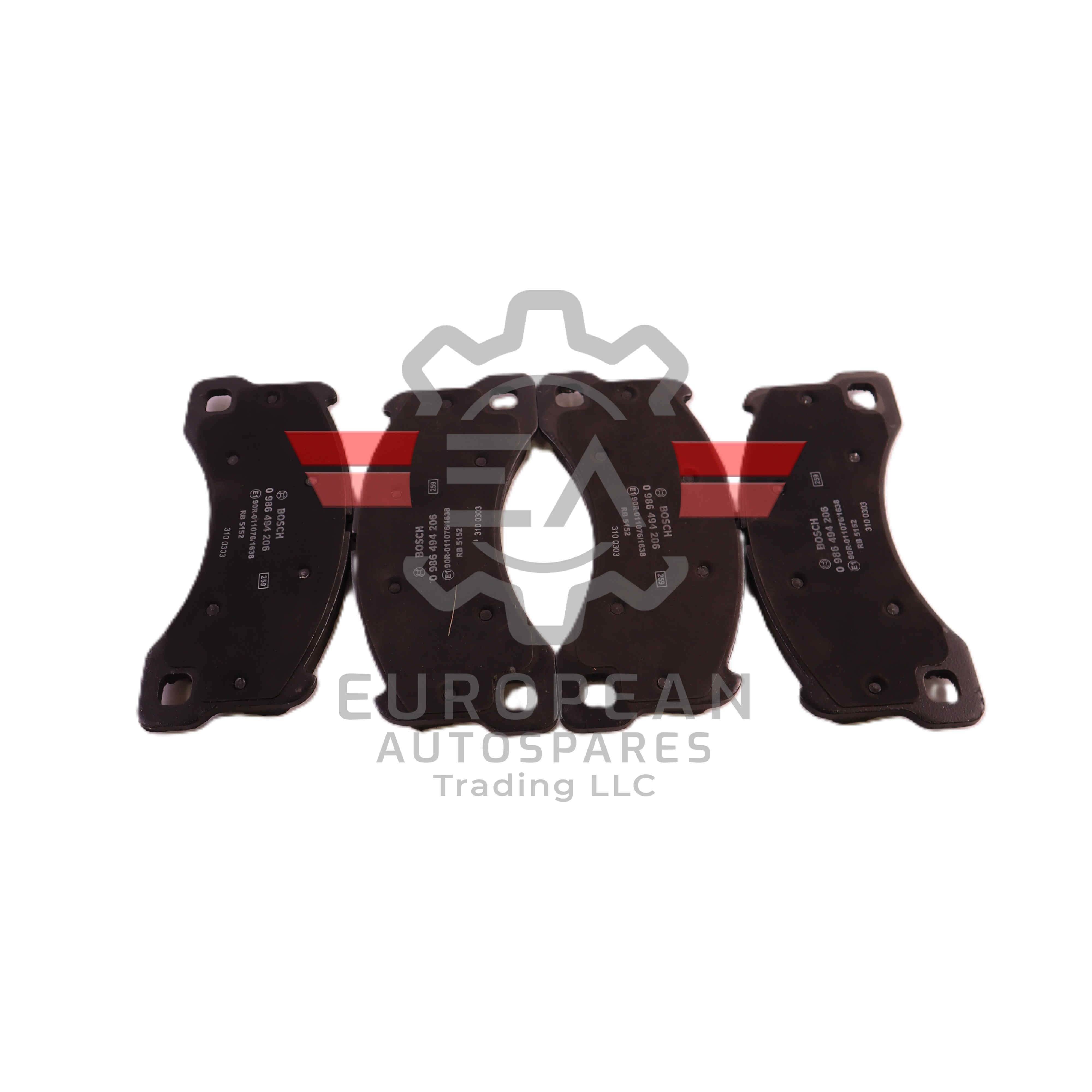 Porsche Front Axle Brake Pads Set 95535193963 | Genuine OEM European Autospares Trading LLC