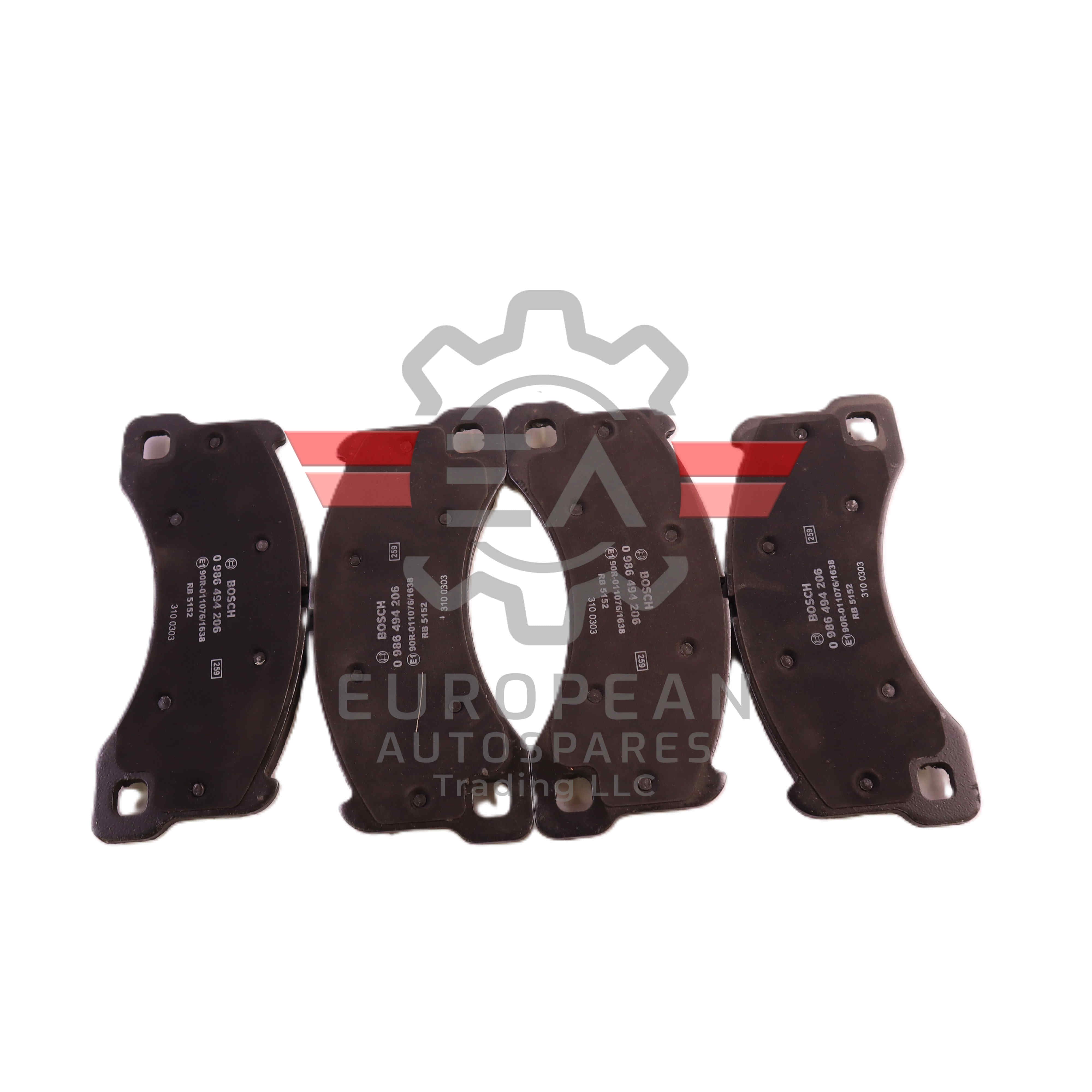 Porsche Front Axle Brake Pads Set 95535193963 | Genuine OEM European Autospares Trading LLC