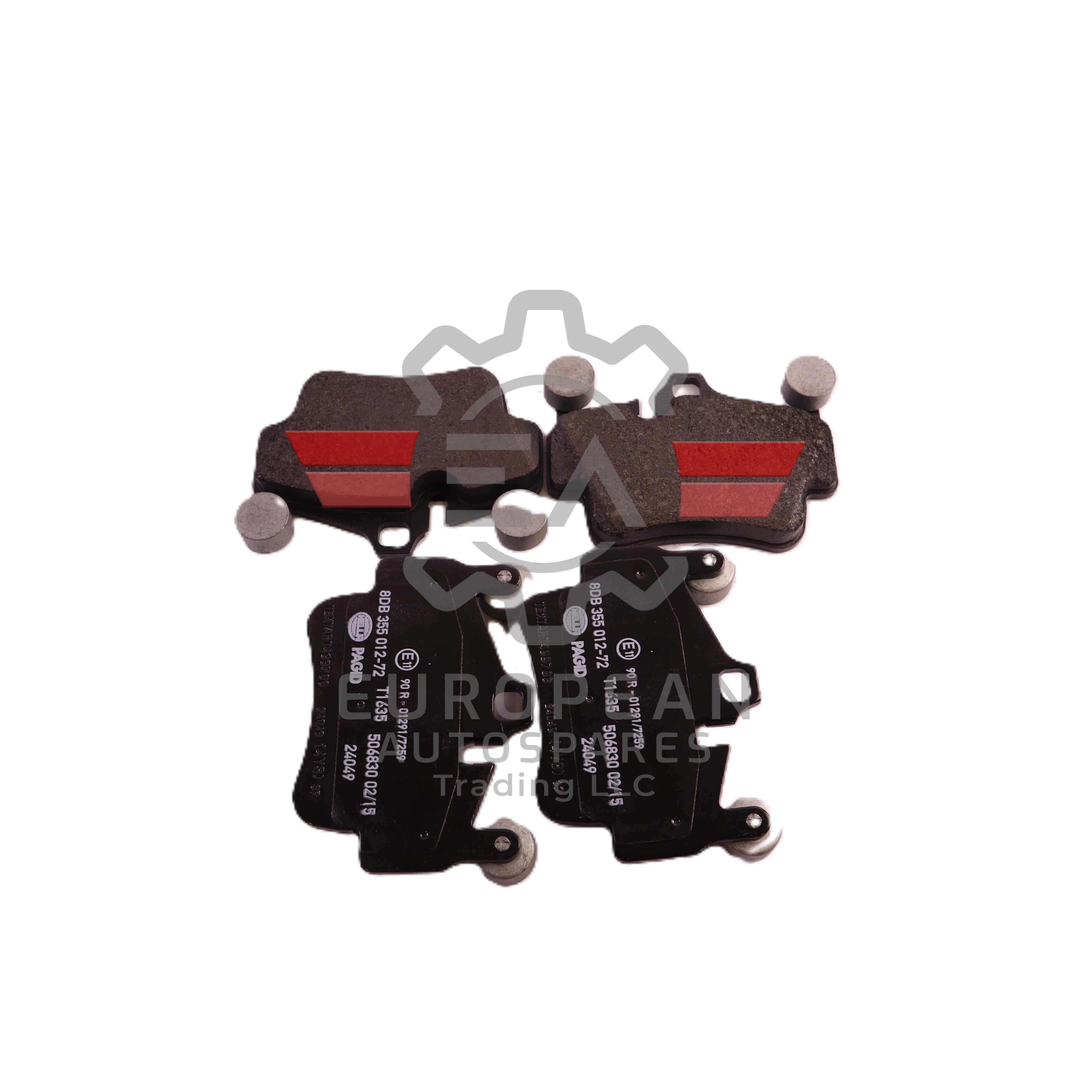 Porsche Front Axle Brake Pads Set 355012721 | Genuine OEM European Autospares Trading LLC