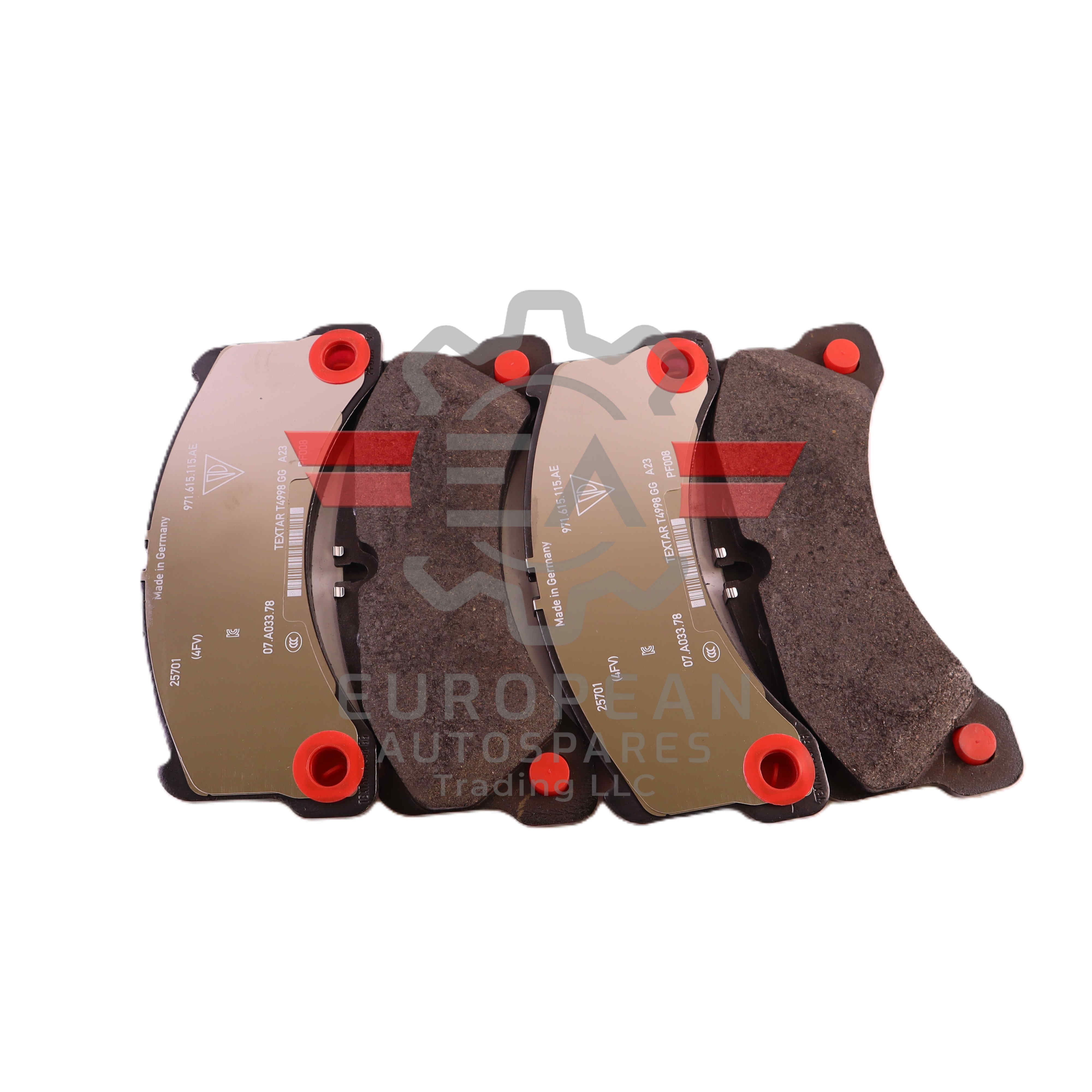 Genuine Porsche Front Brake Pad For Disk Brake 971698151AD European Autospares Trading LLC