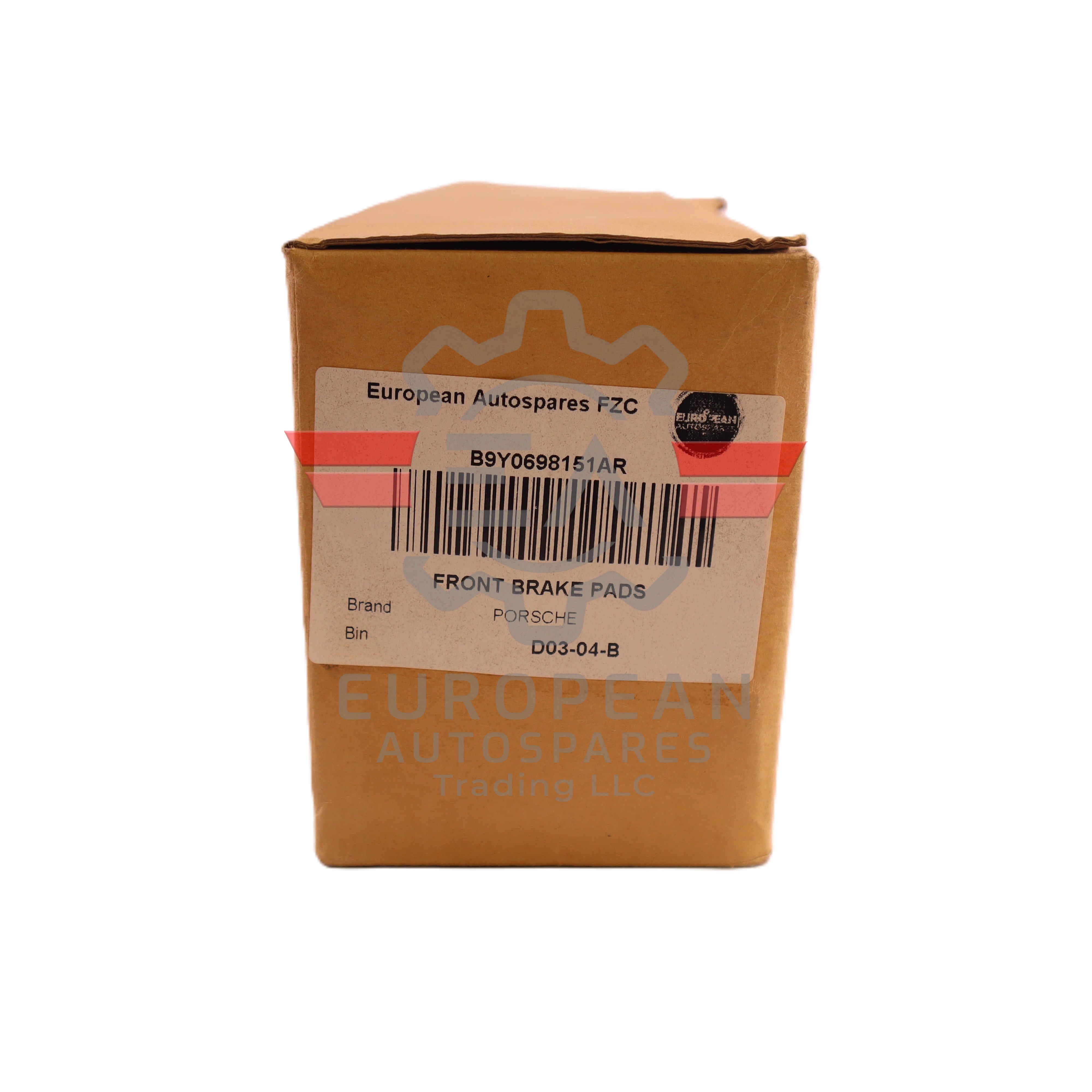 Porsche Front Brake Pads Set B9Y0698151AR | Genuine OEM European Autospares Trading LLC