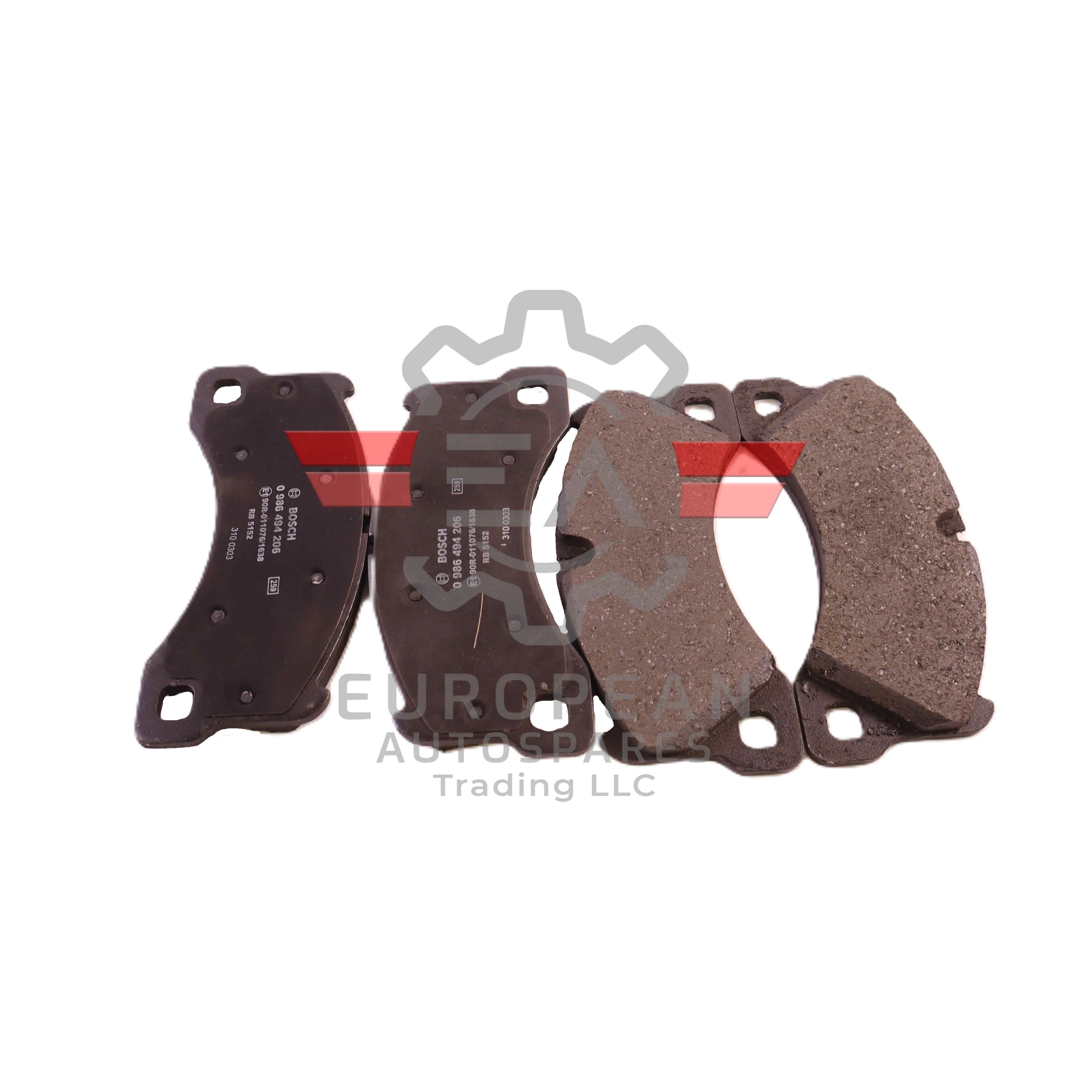 Porsche Front Axle Brake Pads Set 95535193963 | Genuine OEM European Autospares Trading LLC