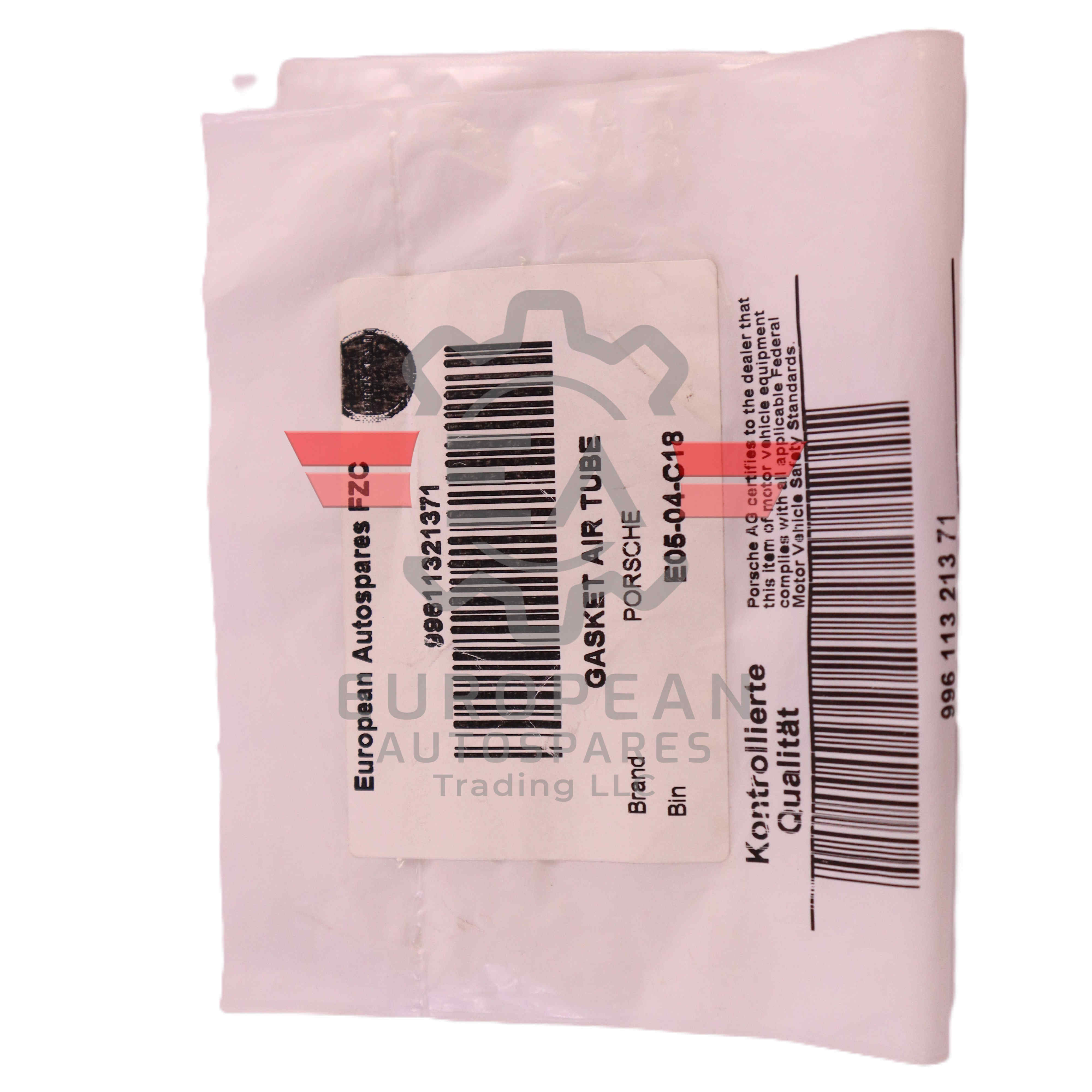 Genuine Porsche Gasket Air Tube 99611321371 European Autospares Trading LLC