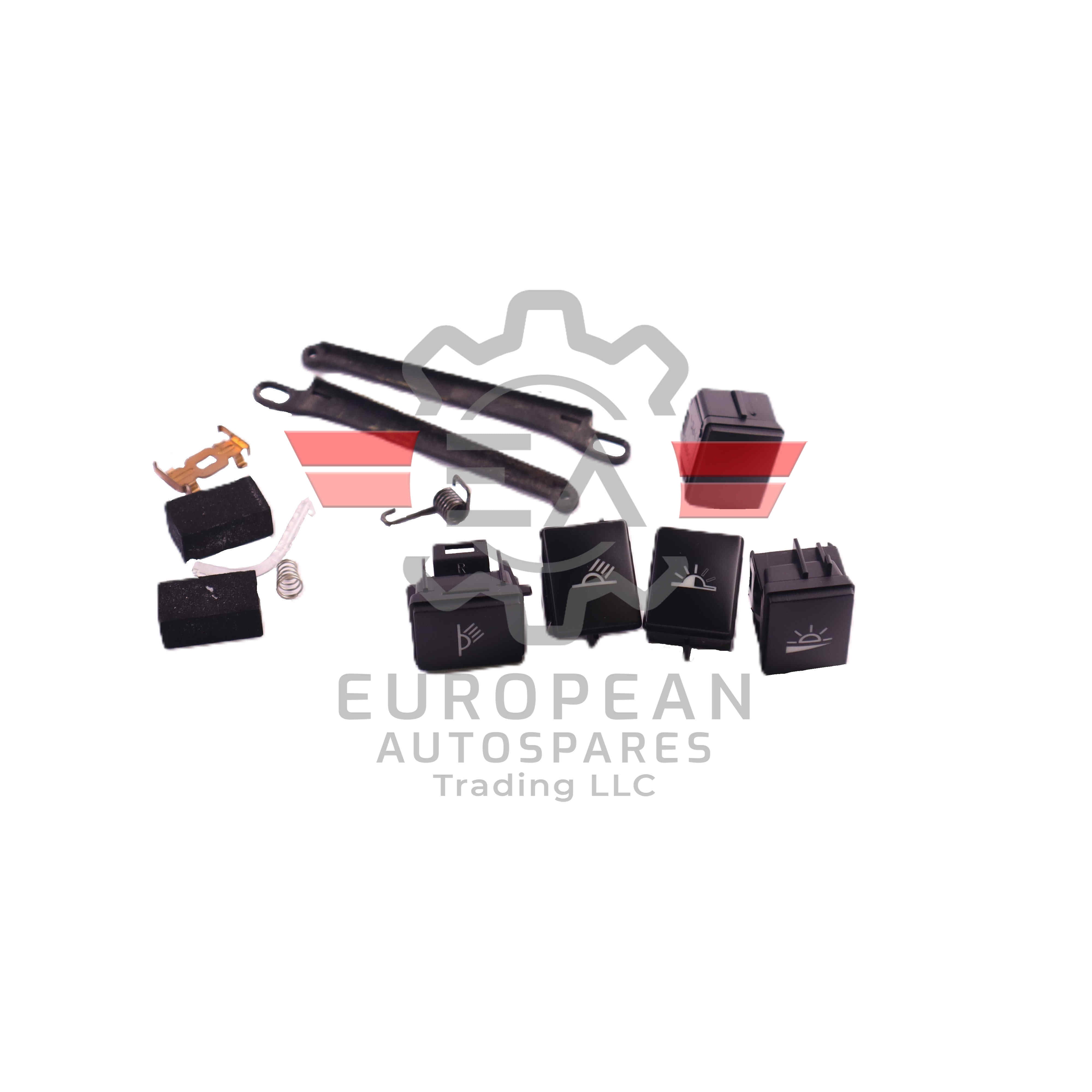 Porsche Interior Control Cap Button Set Black 955613300016N3 | Genuine OEM European Autospares Trading LLC