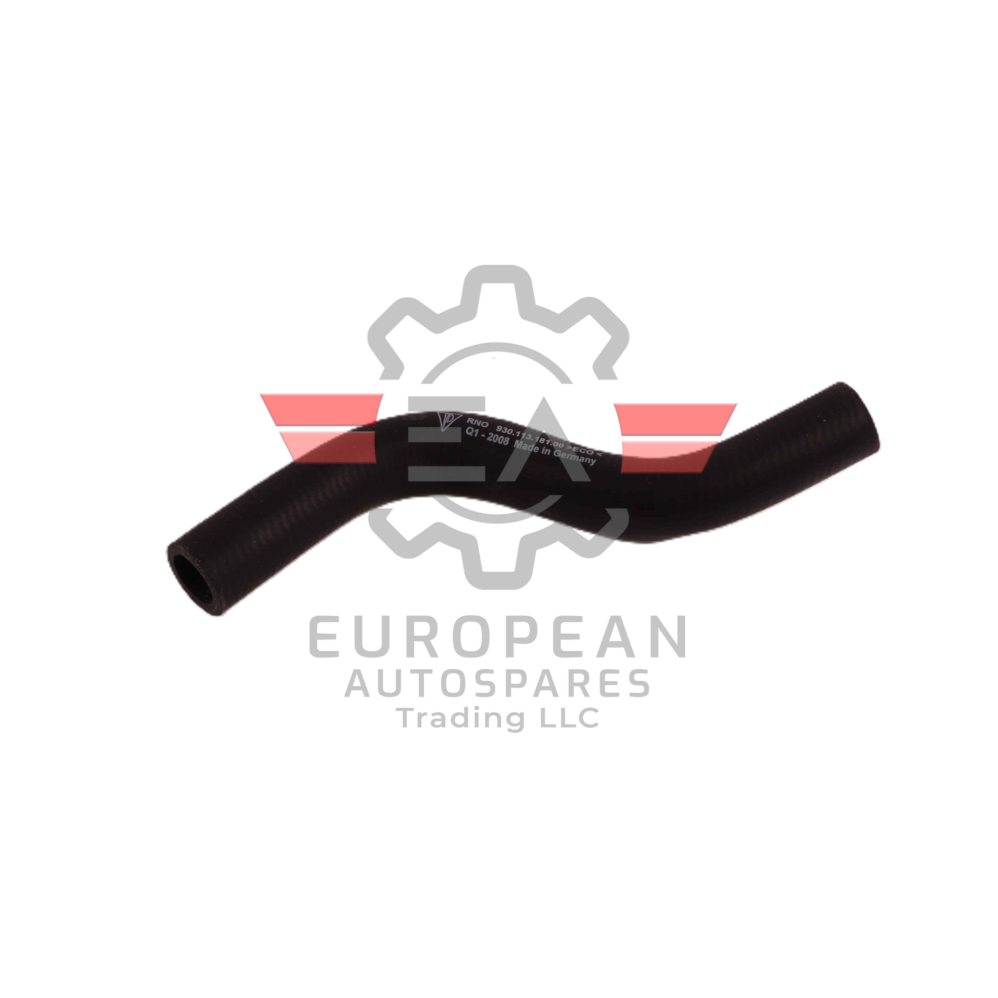Porsche Engine Cooling Hose Pipe 93011318100 | Genuine OEM European Autospares Trading LLC