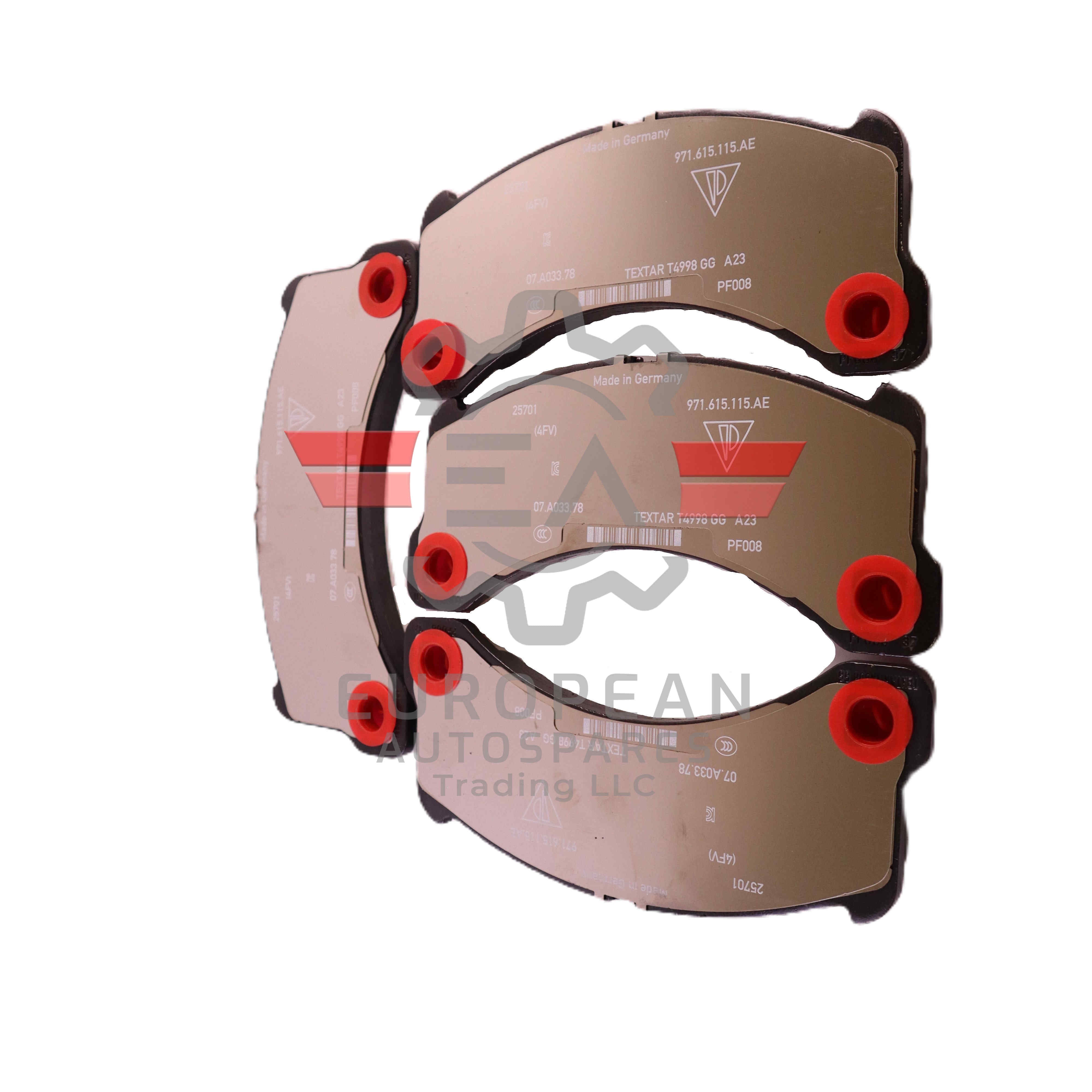 Genuine Porsche Front Brake Pad For Disk Brake 971698151AD European Autospares Trading LLC