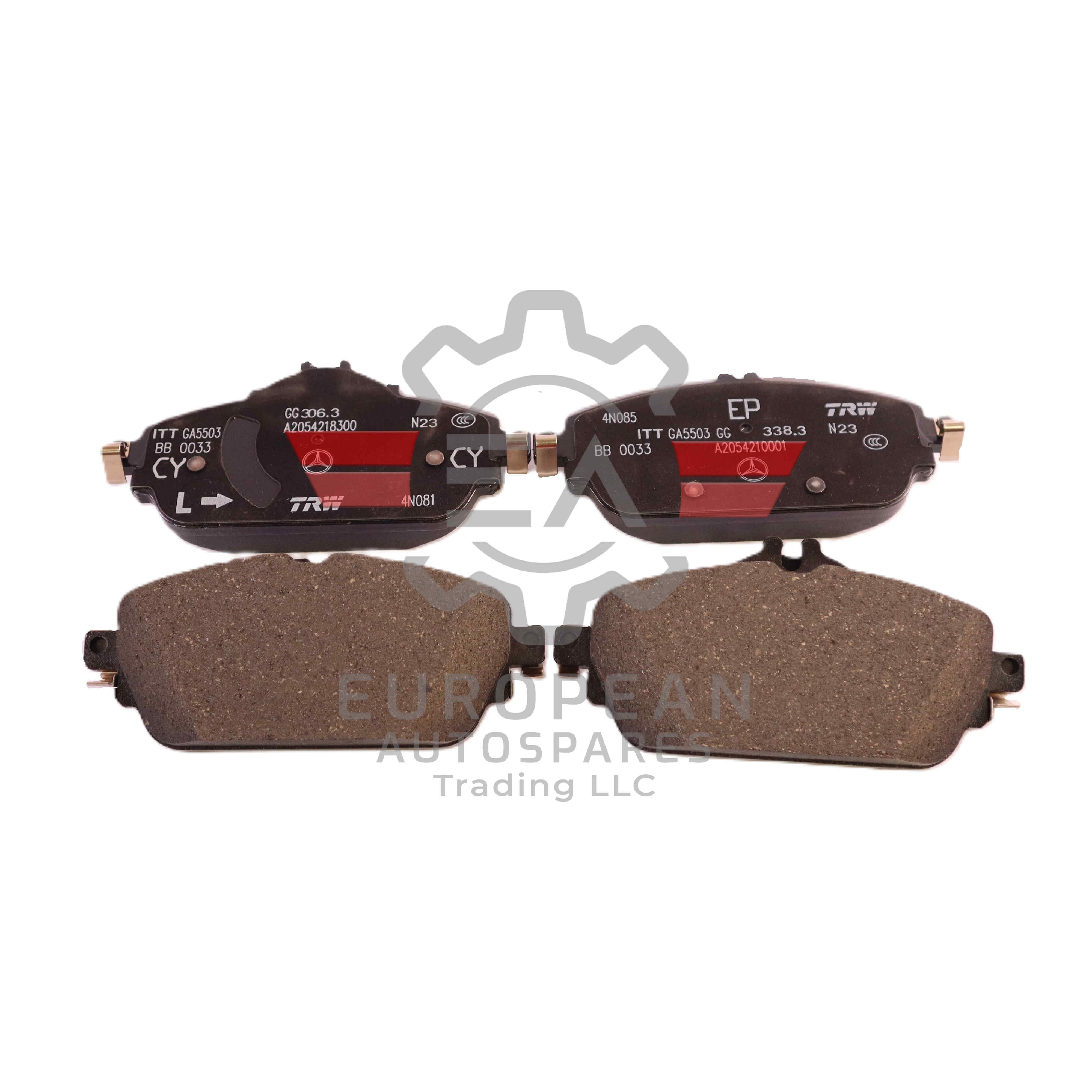 Mercedes-Benz Front Brake Pads Set A0004208903 | Genuine OEM European Autospares Trading LLC