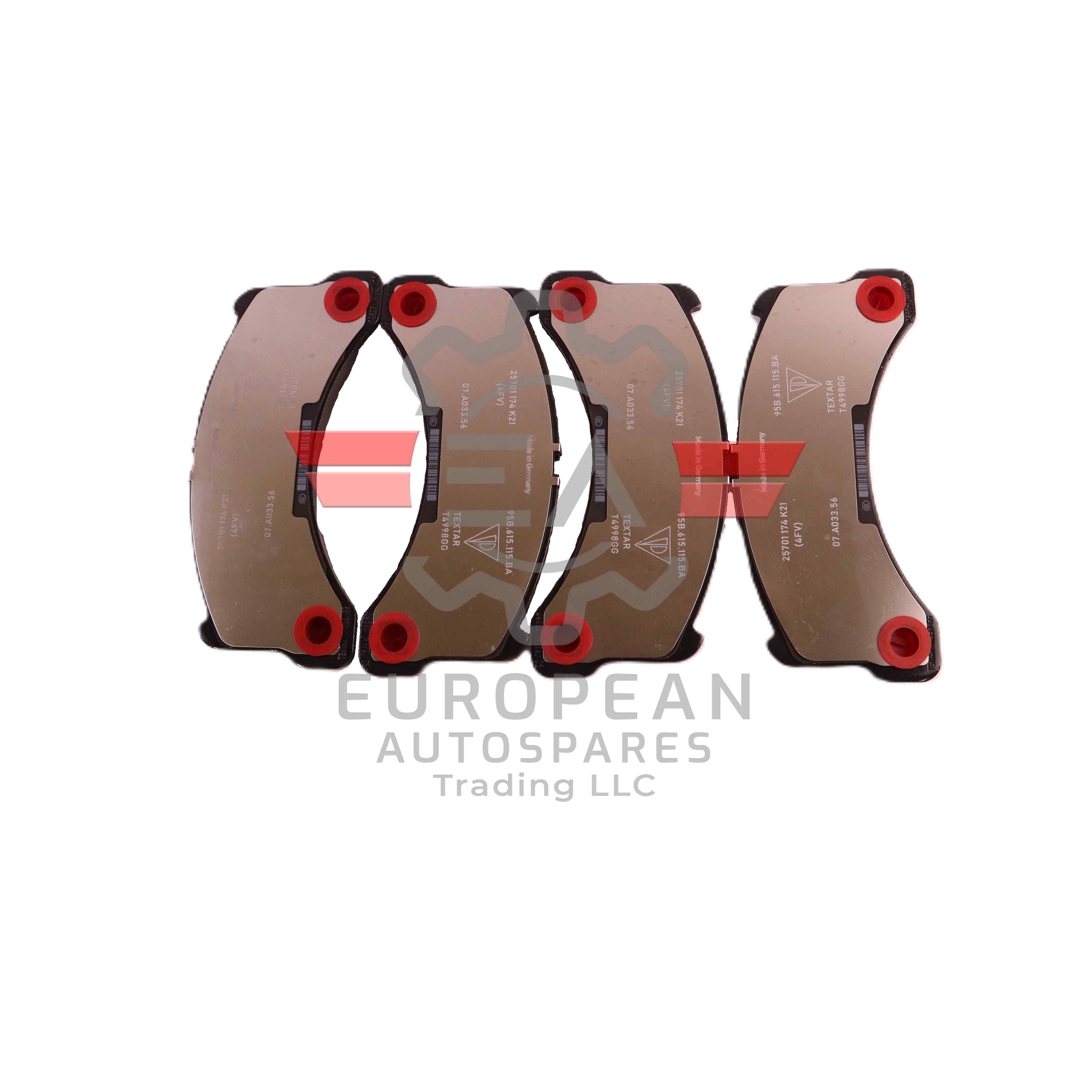Porsche Front Brake Pads Set B9Y0698151AR | Genuine OEM European Autospares Trading LLC