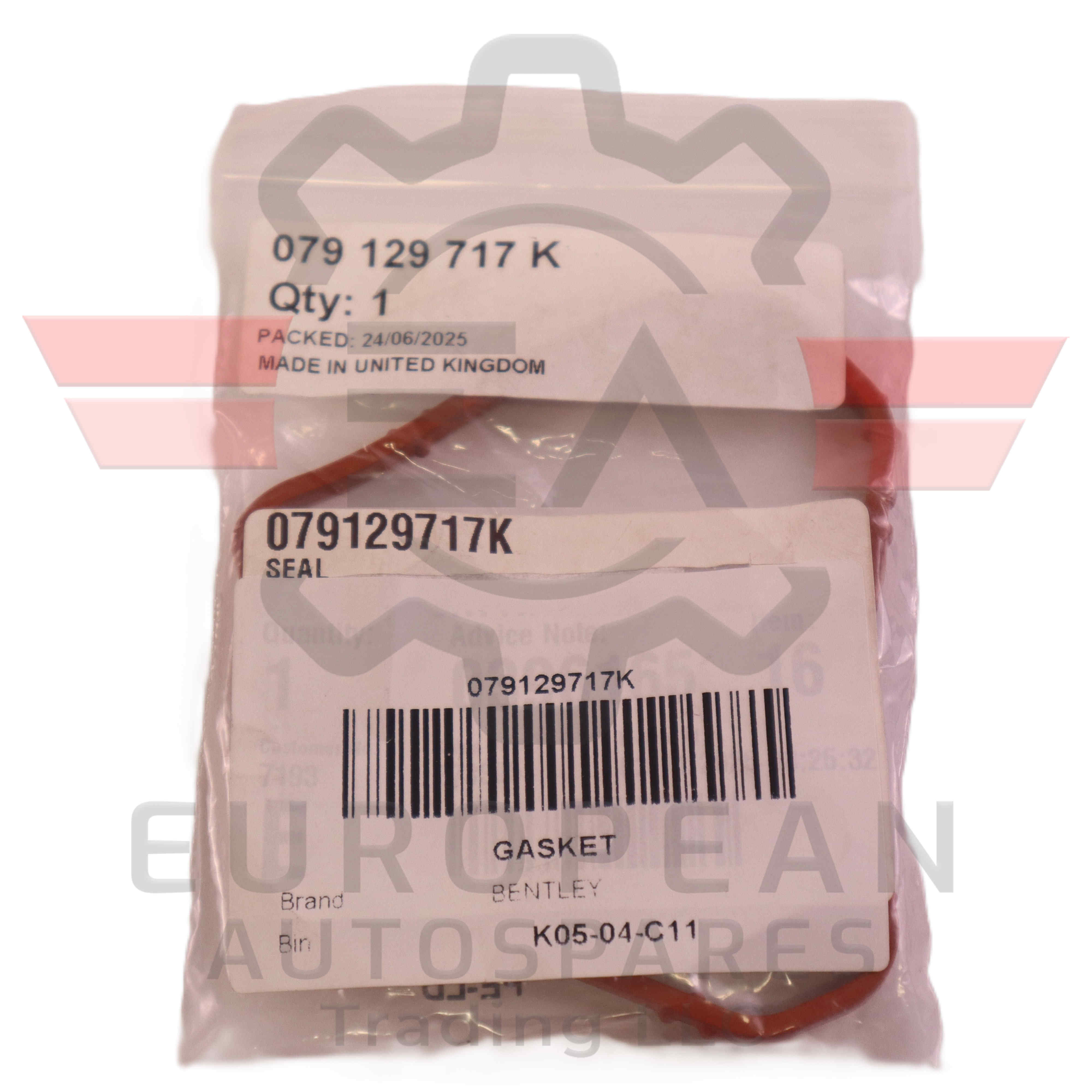 Genuine Bentley Gasket 079129717K European Autospares Trading LLC