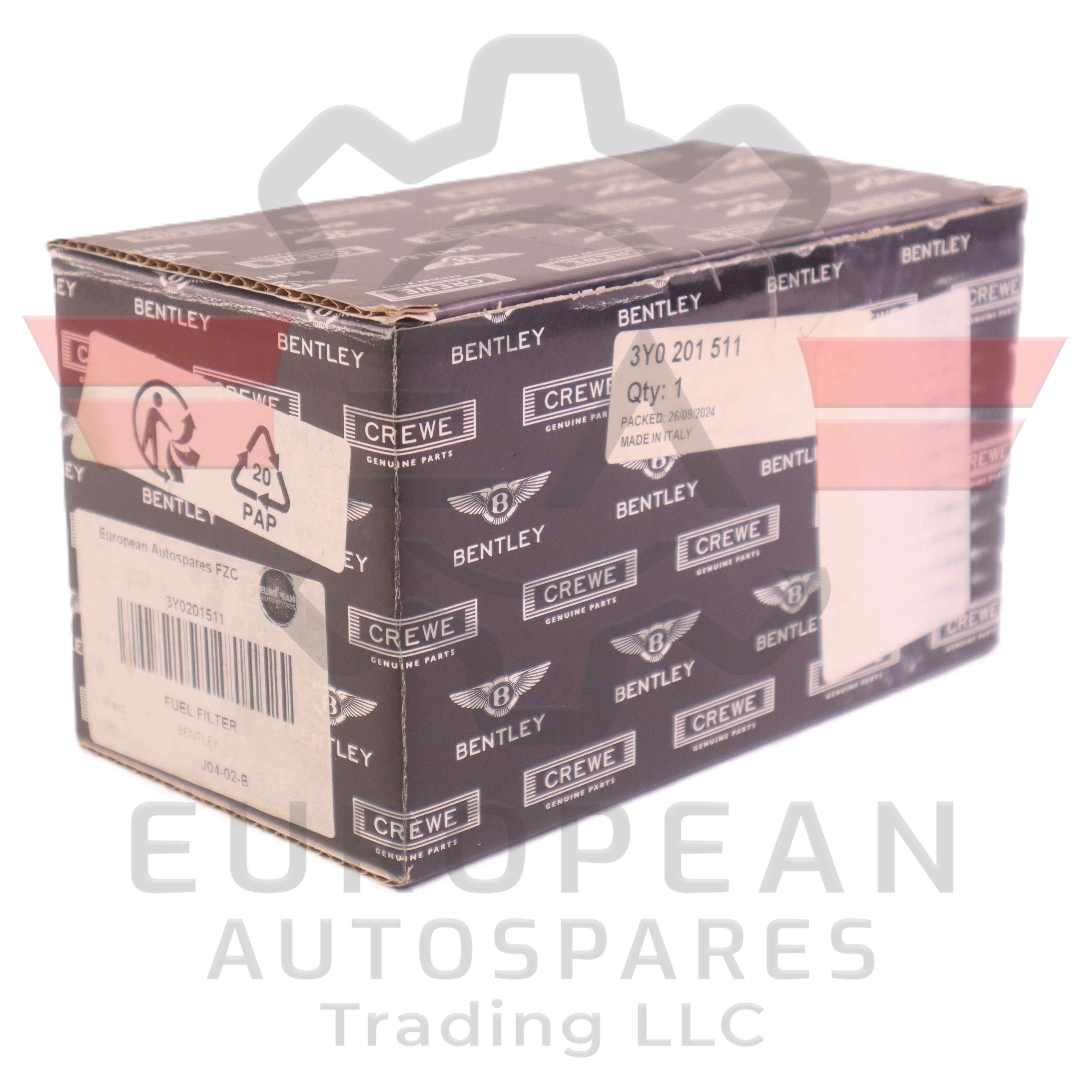 Genuine Bentley Fuel Filter 3Y0201511 European Autospares Trading LLC