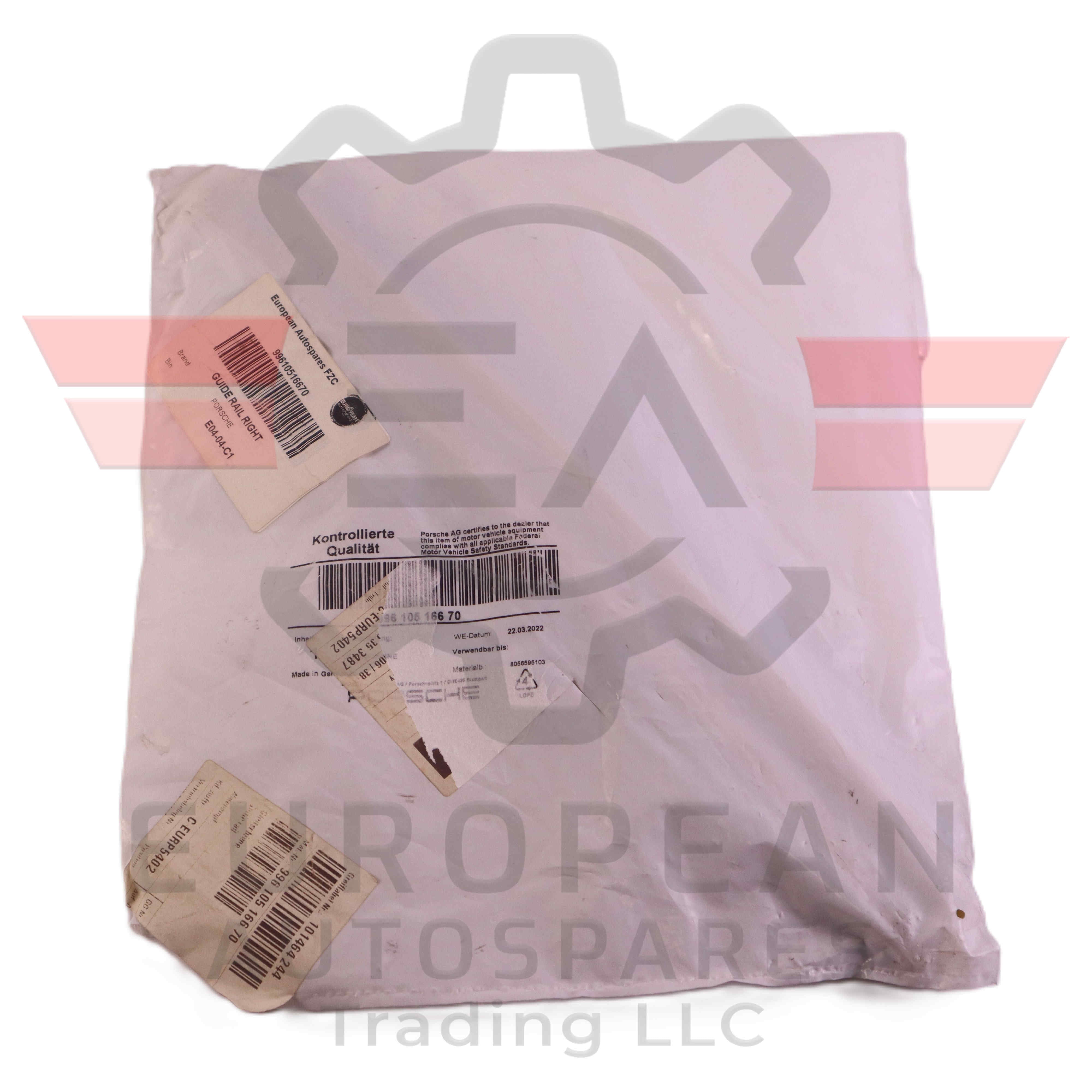 Genuine Porsche Guide Rail Right 99610516670 European Autospares Trading LLC