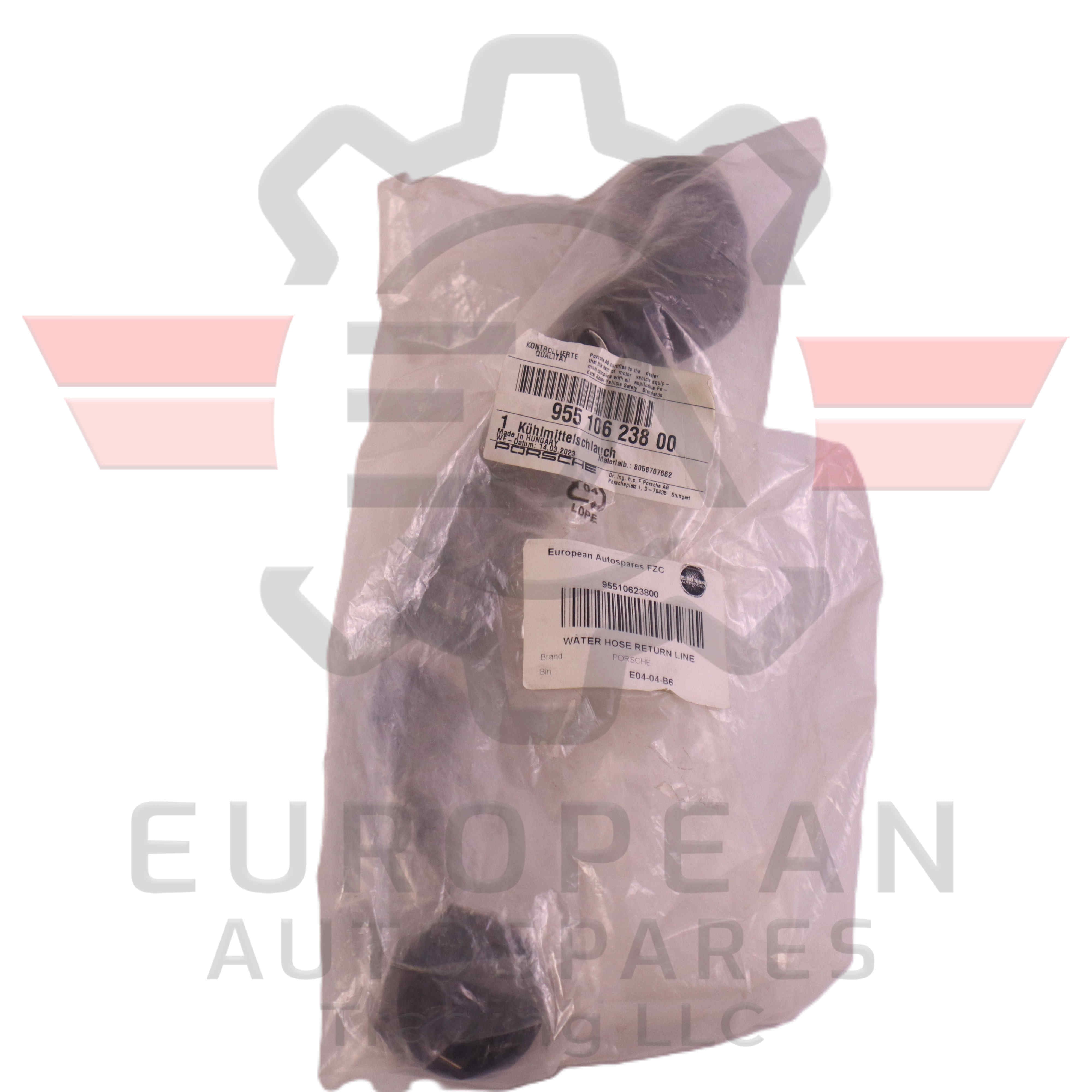 Genuine Porsche Water Hose Radiator Pipe Line 95510623800 European Autospares Trading LLC