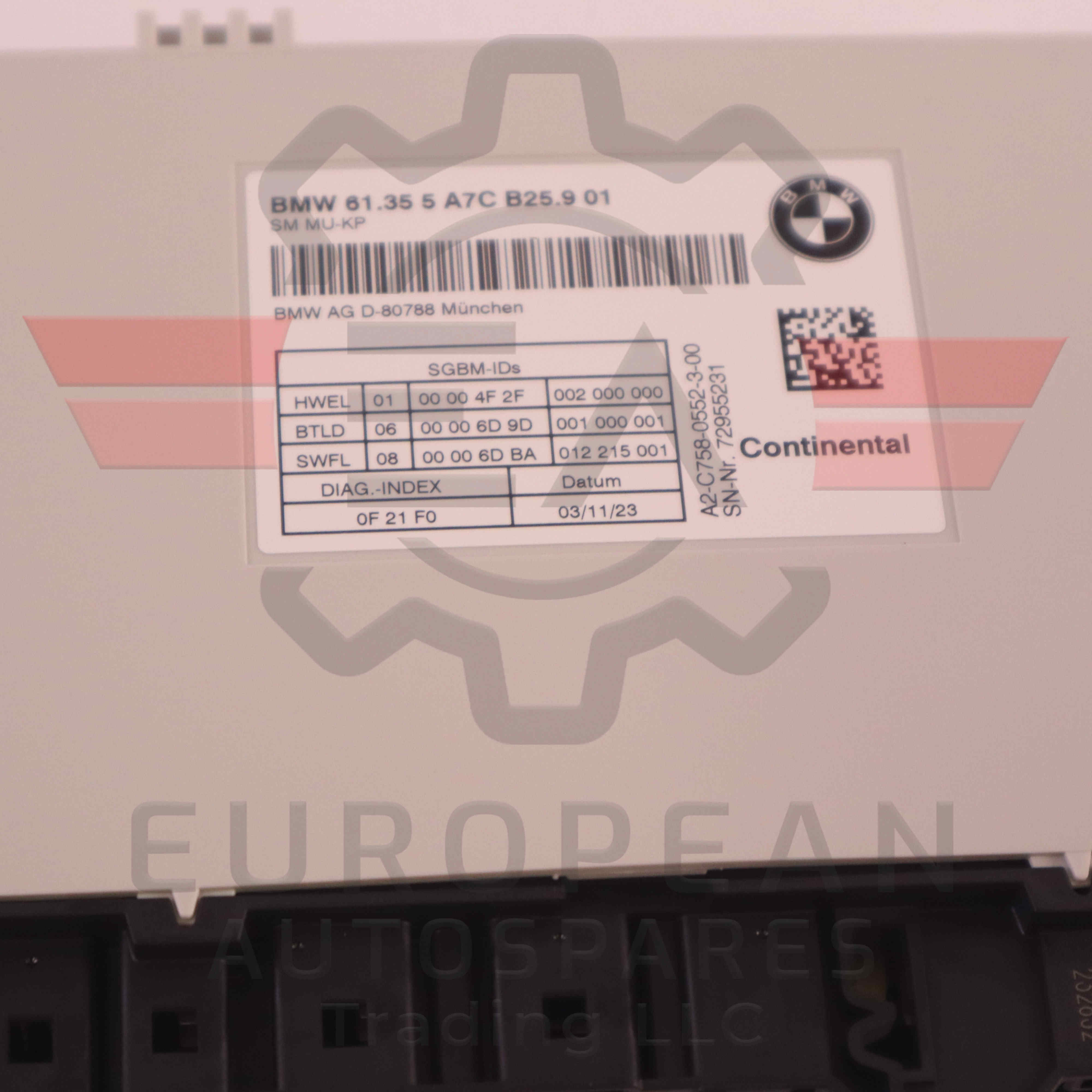Rolls-Royce Seat Control Module Electronic Unit 5A7CB25 | Genuine OEM European Autospares Trading LLC