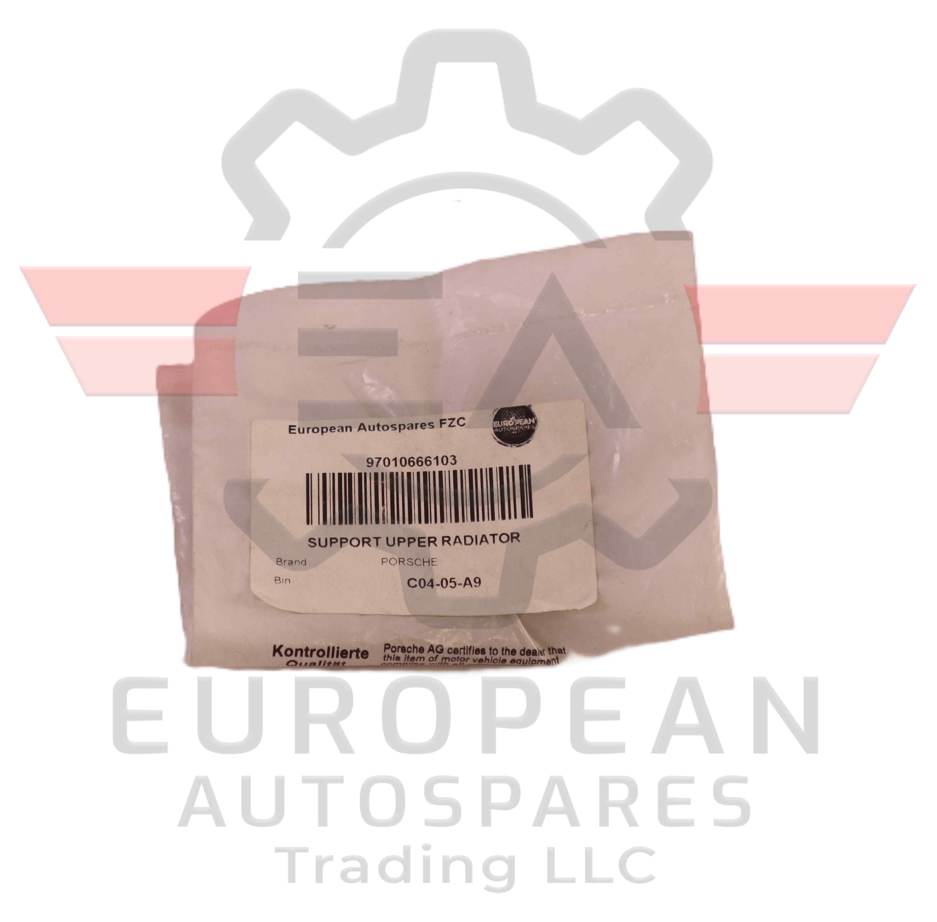 Porsche Upper Radiator Support Bracket 97010666103 | Genuine OEM European Autospares Trading LLC