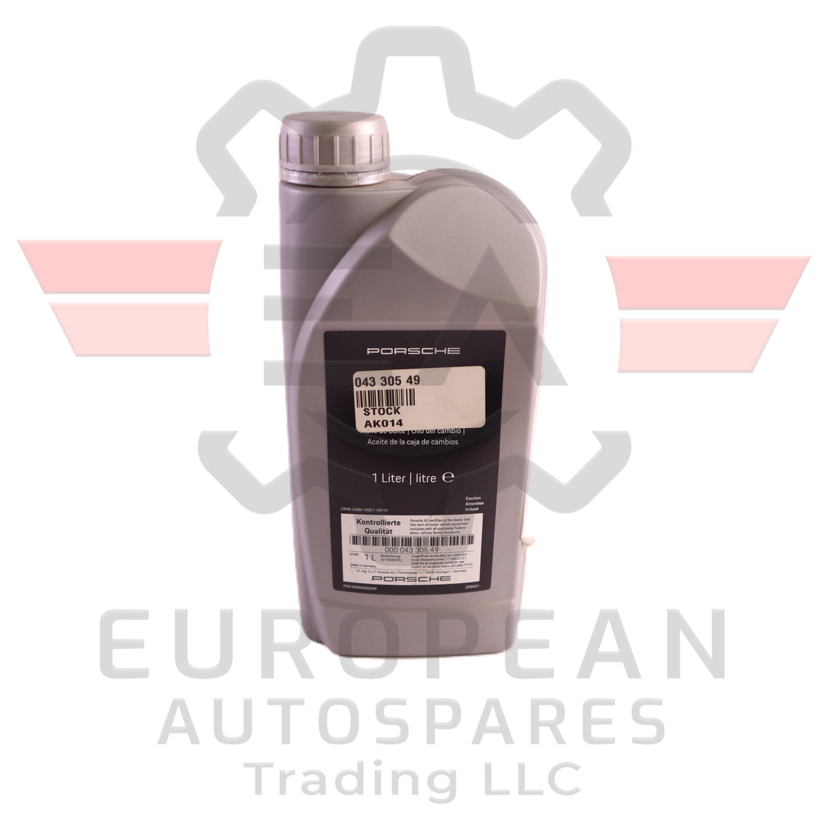 Porsche Transmission Gear Oil 75W90 Fluid 4330549 | Genuine OEM European Autospares Trading LLC