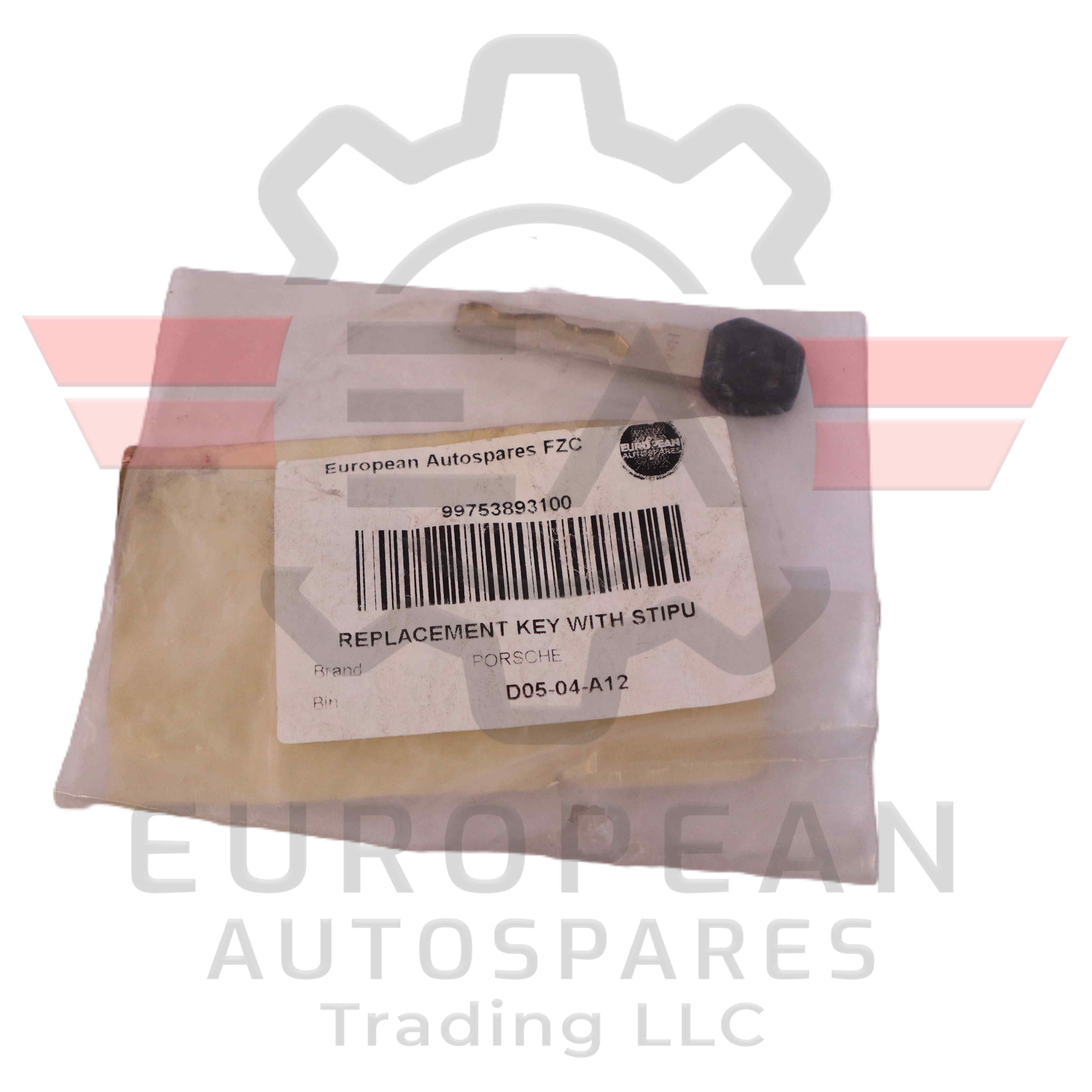 Porsche Replacement Key Remote Control Unit 99753893100 | Genuine OEM European Autospares Trading LLC