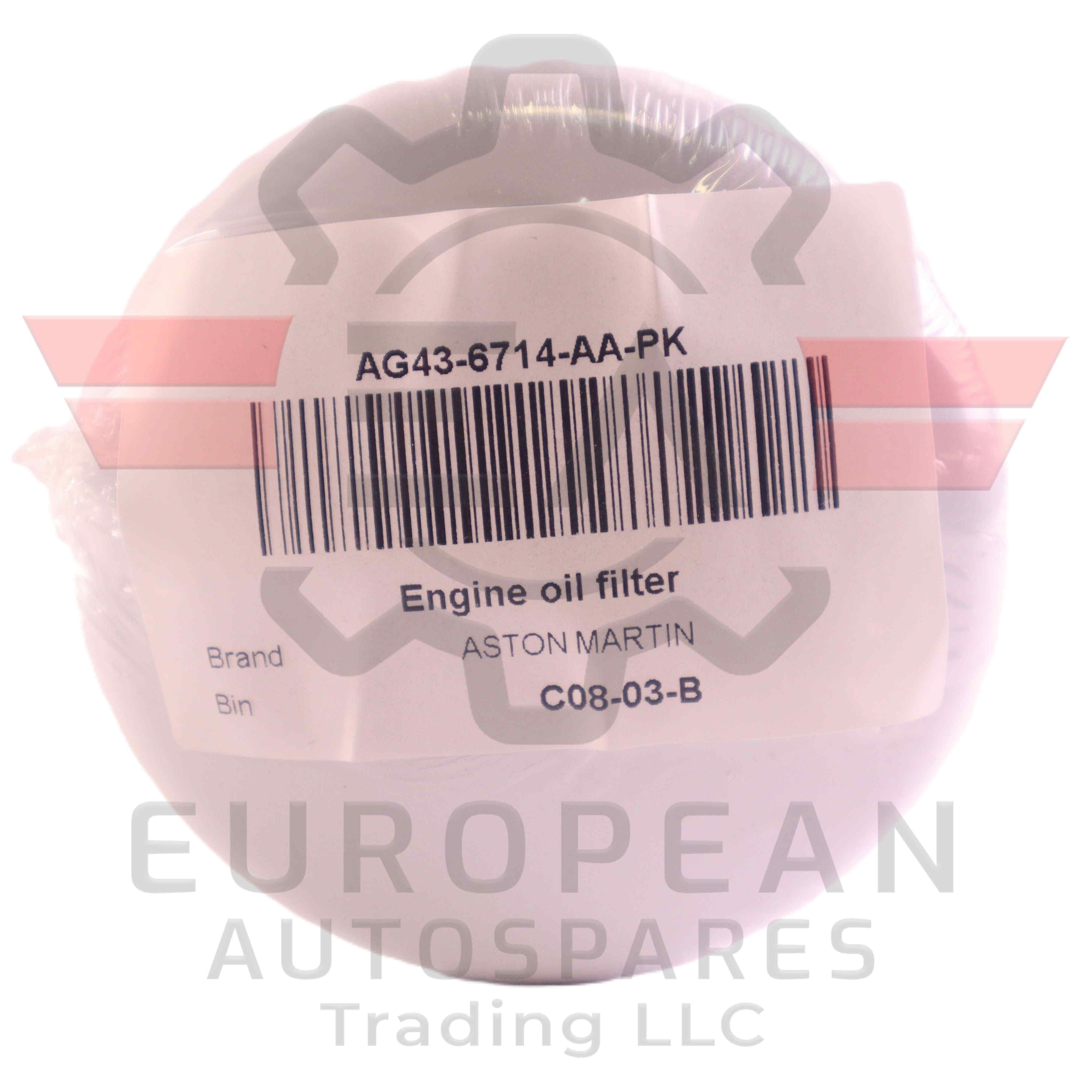 Genuine Aston Martin Engine Oil Filter AG43-6714-AA-PK European Autospares Trading LLC
