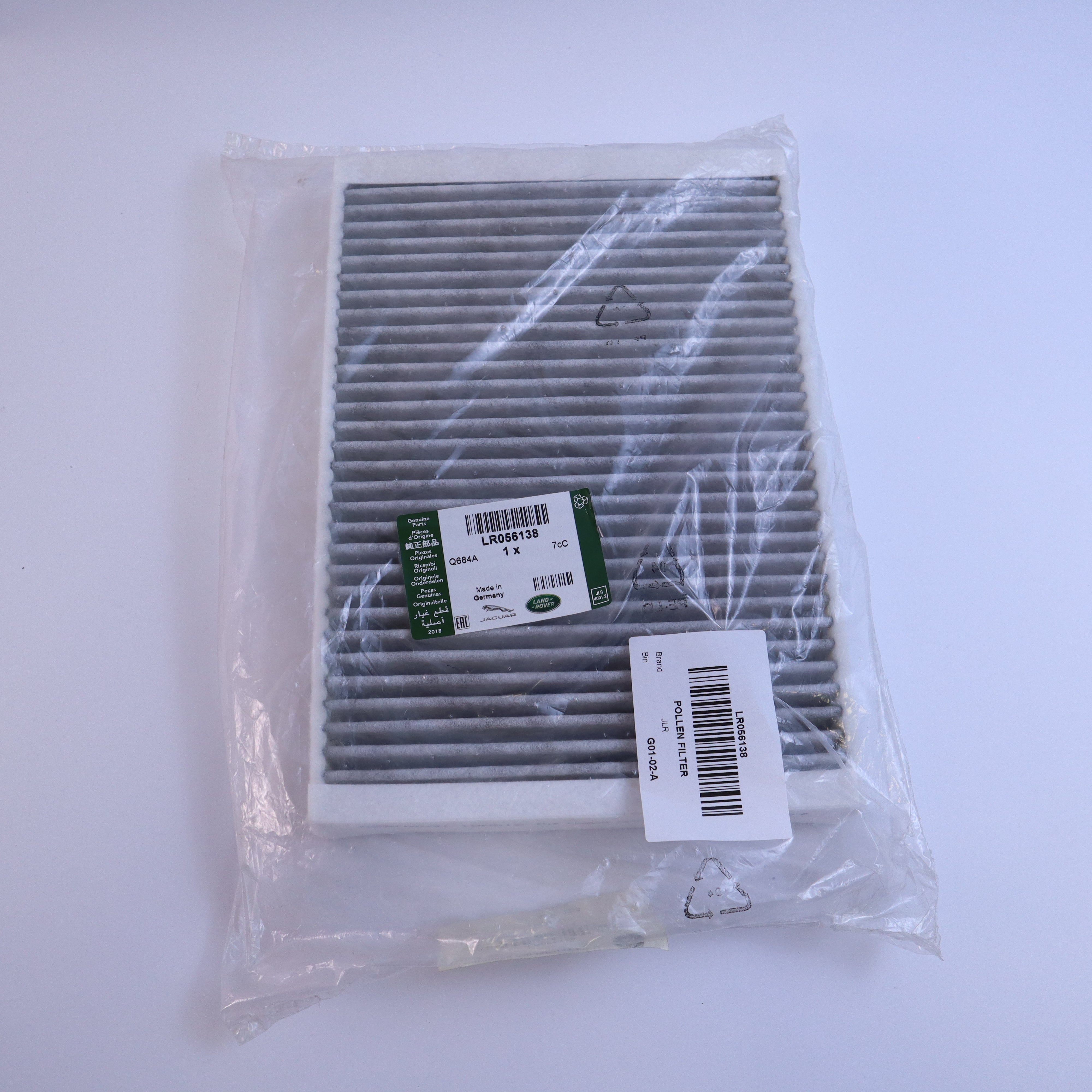 Genuine Land Rover Cabin Air Filter LR056138