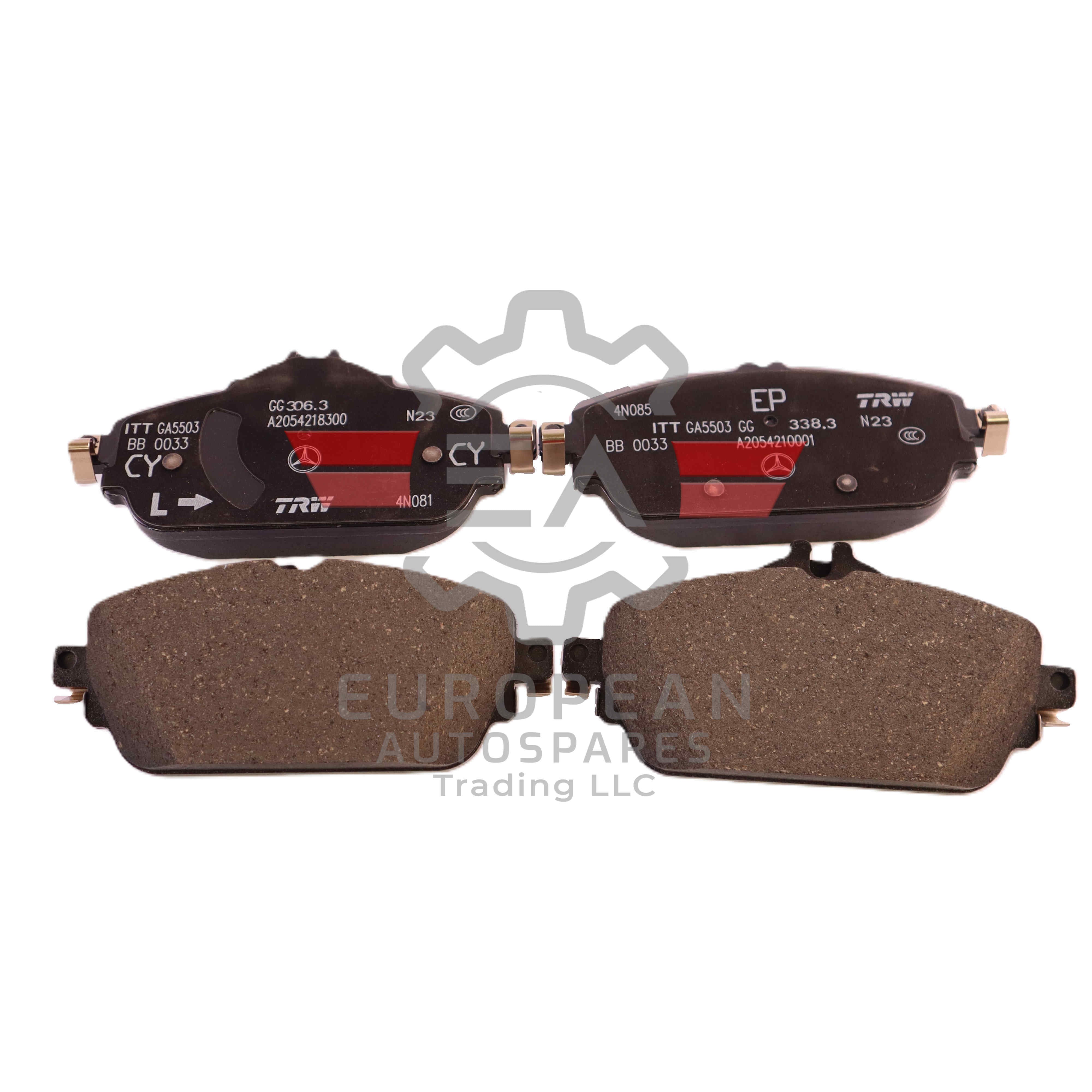 Mercedes-Benz Front Brake Pads Set A0004208903 | Genuine OEM European Autospares Trading LLC