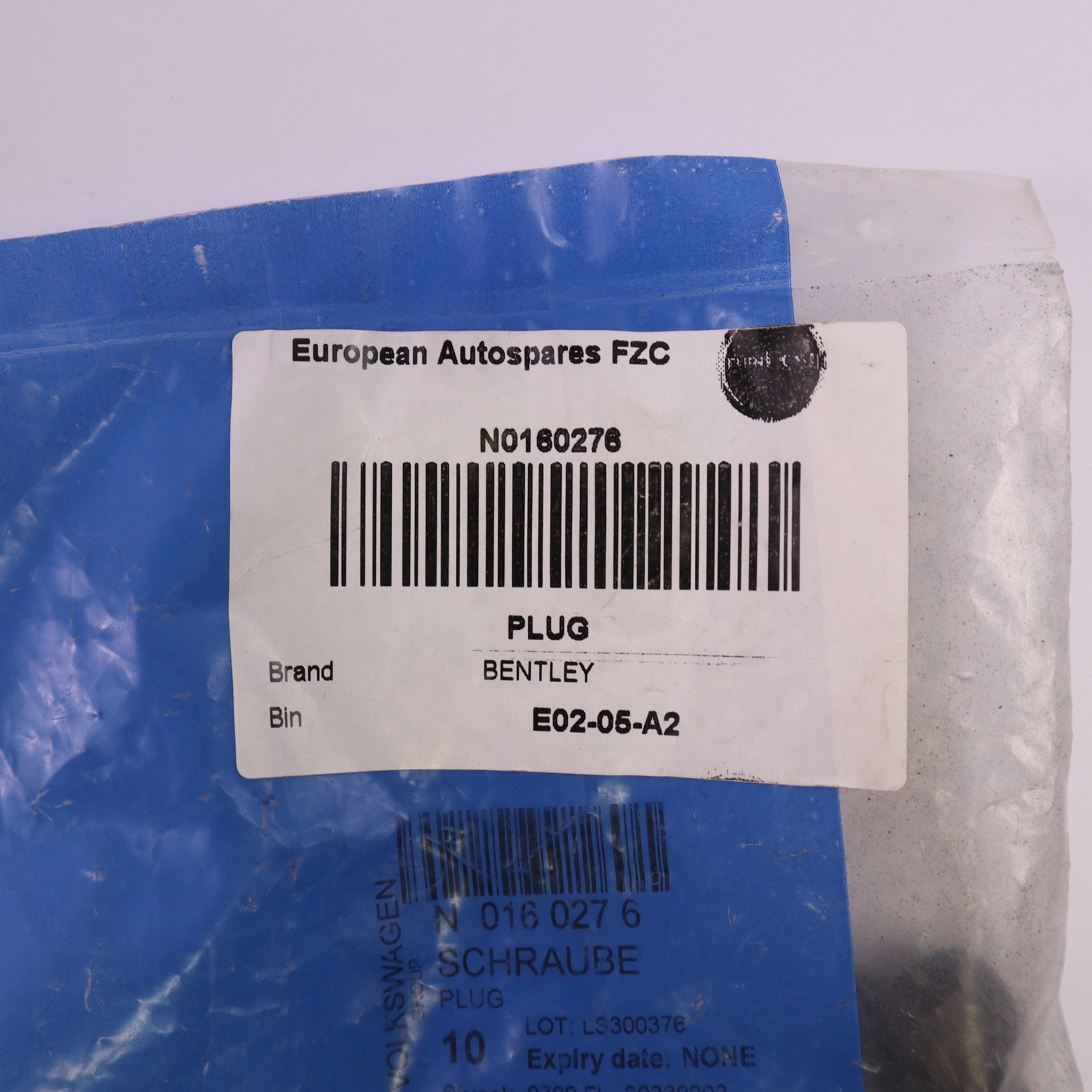 Genuine Bentley Oil Drain Bolt Plug N0160276