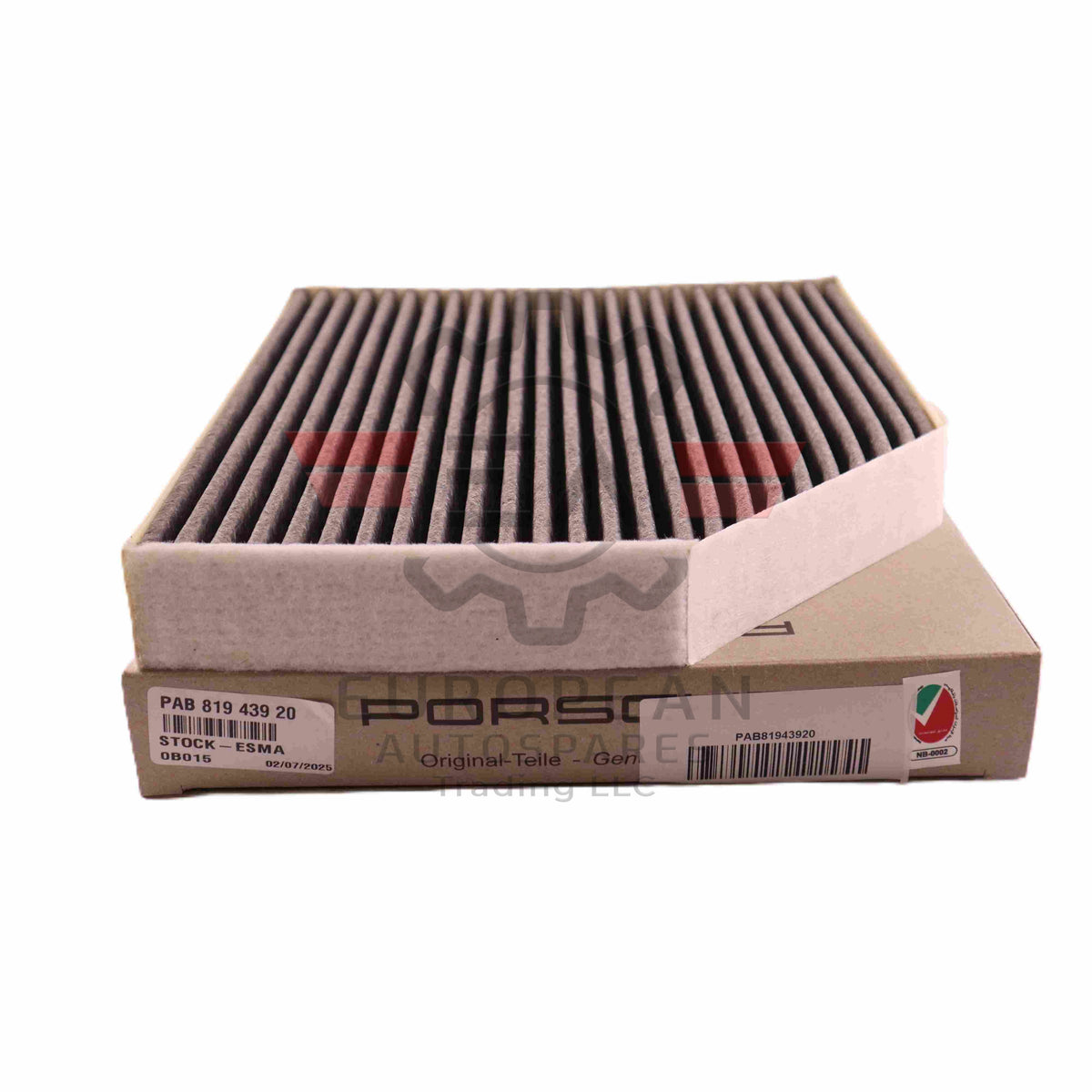 Genuine Porsche Interior AC Filter PAB81943920 - European Autospares Trading LLC